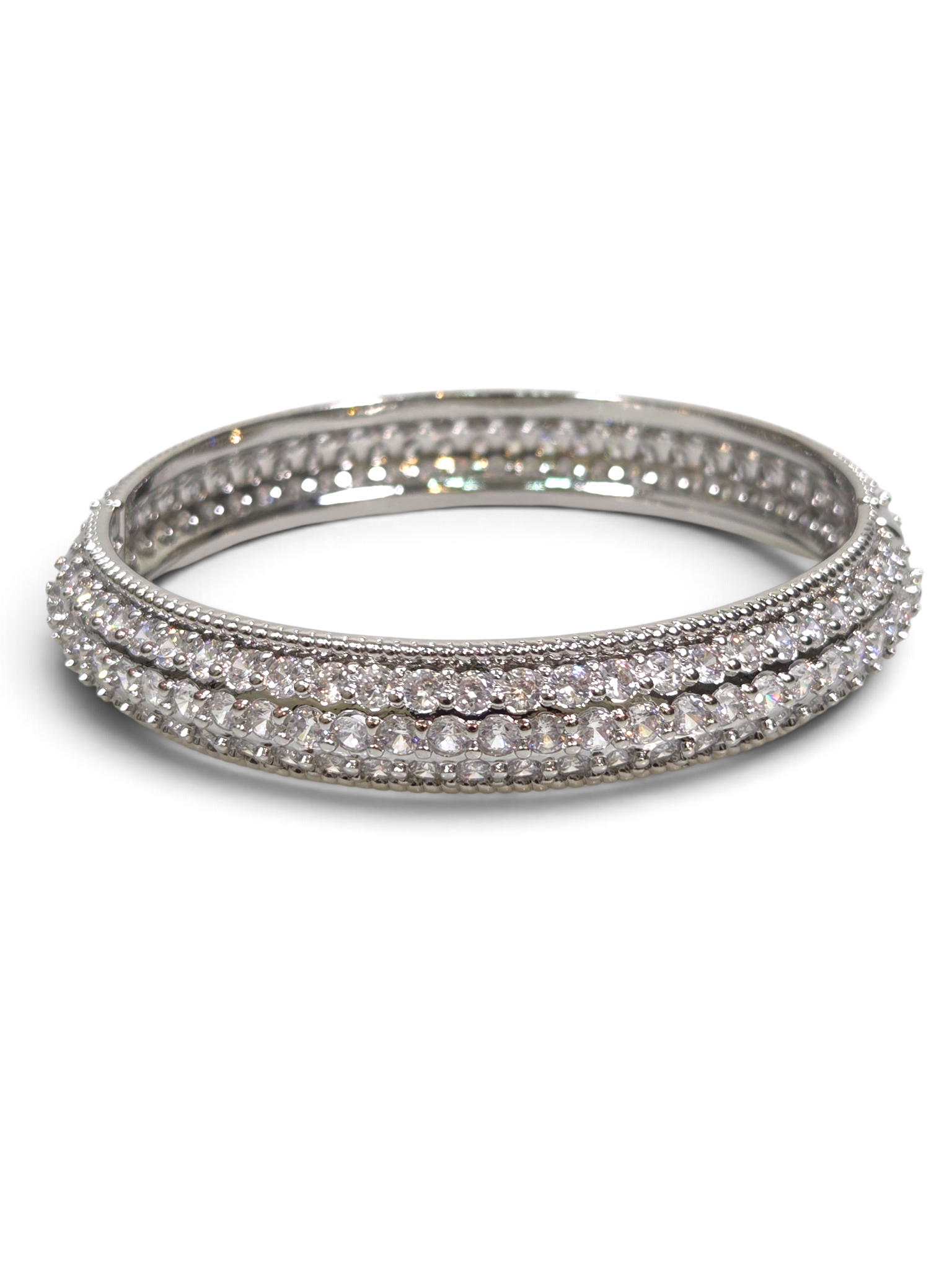 Pulseira Cristal Zirconia Prata 2017