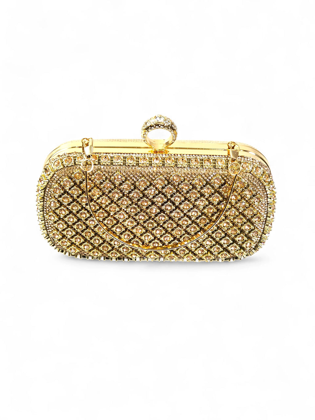 Bolsa Clutch Cristal Champagne 030