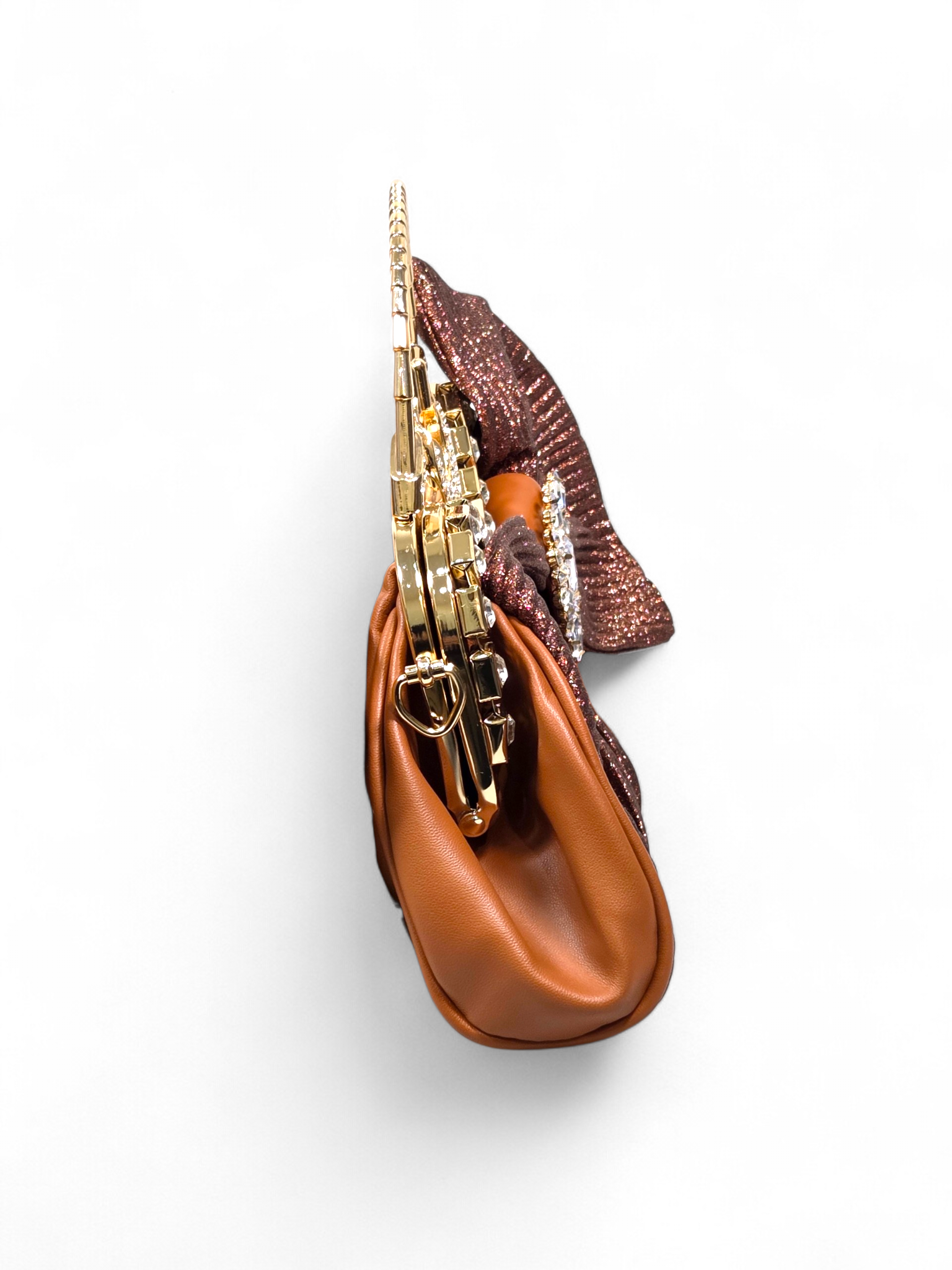 Bolsa Clutch Cristal Marrom 1081
