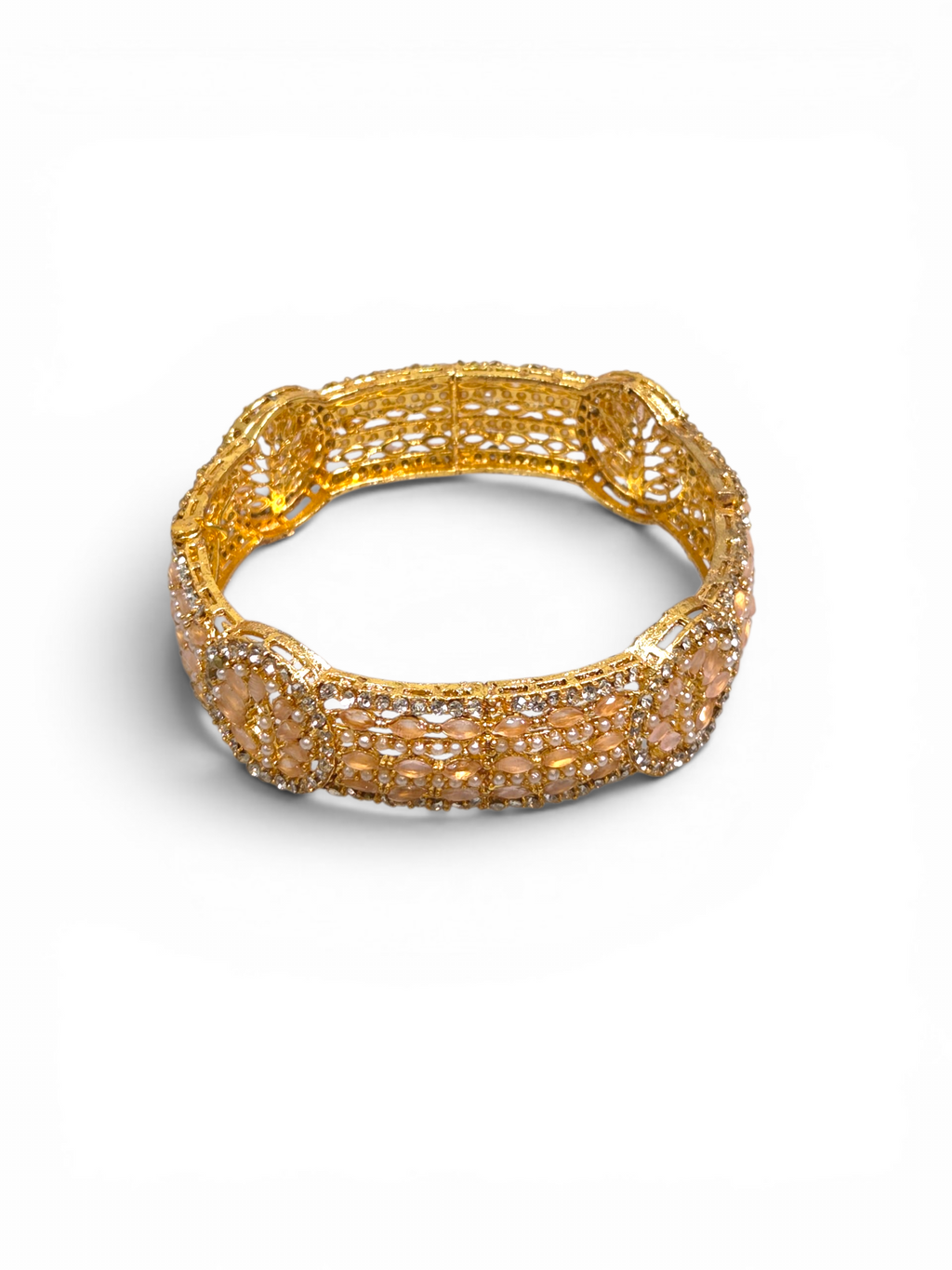Bracelete Folheado Semi Joia Dourado #2018