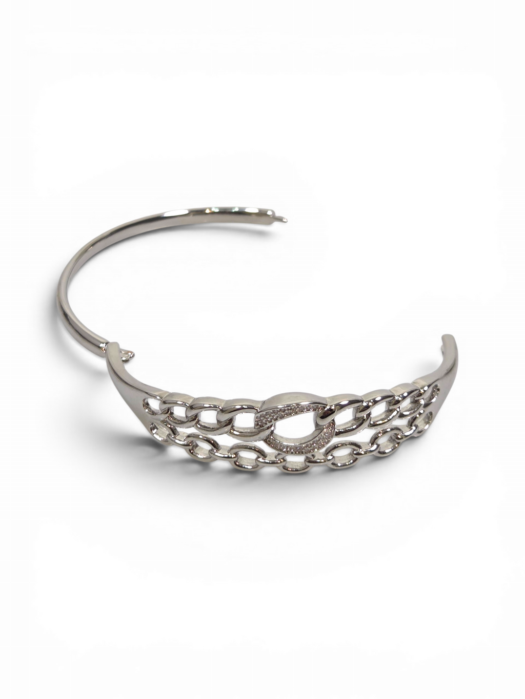 Pulseira Cristal Zirconia Prata 2009