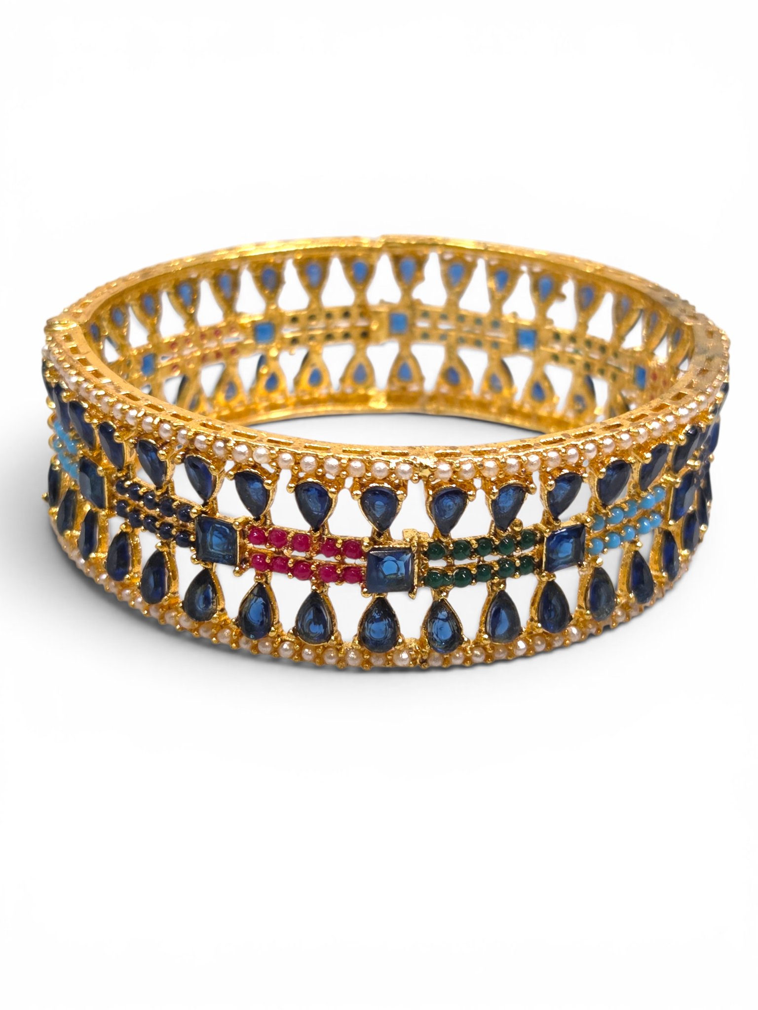 Bracelete Folheado Semi Joia Dourado #2001