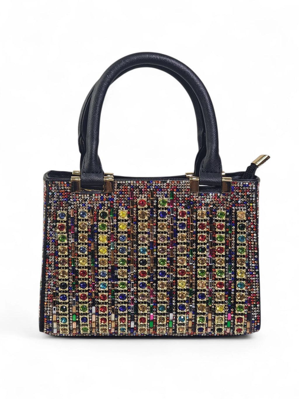 Bolsa Luxo Cristal Preto Colorido 1035