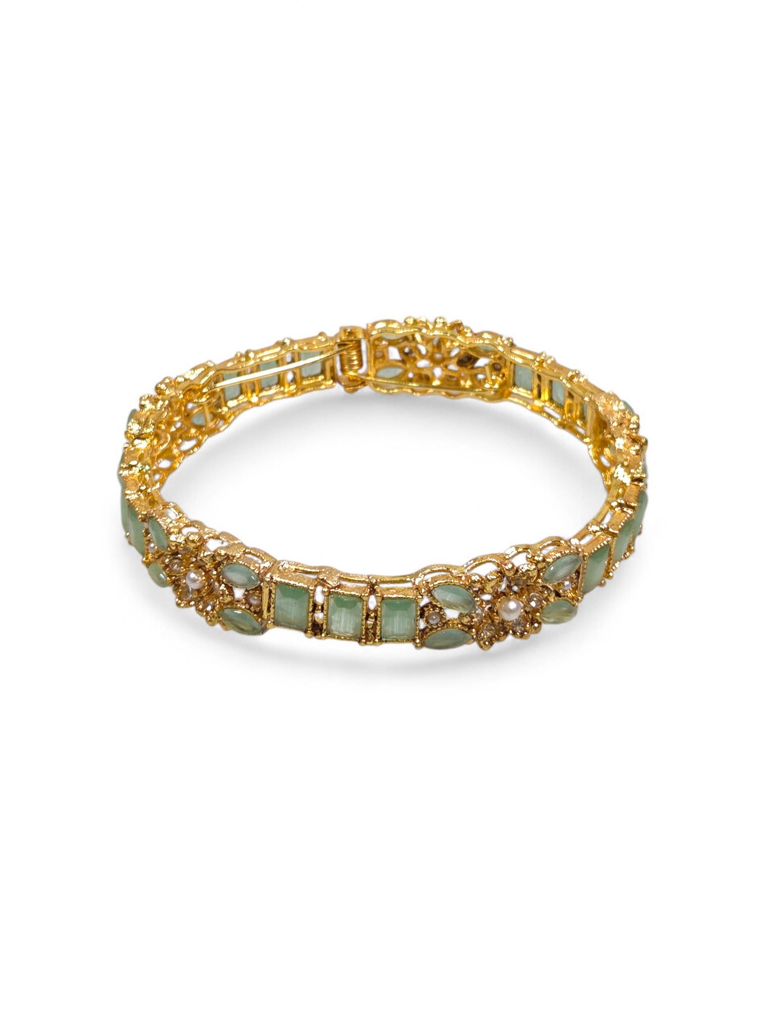 Bracelete Folheado Semi Joia Dourada #1051