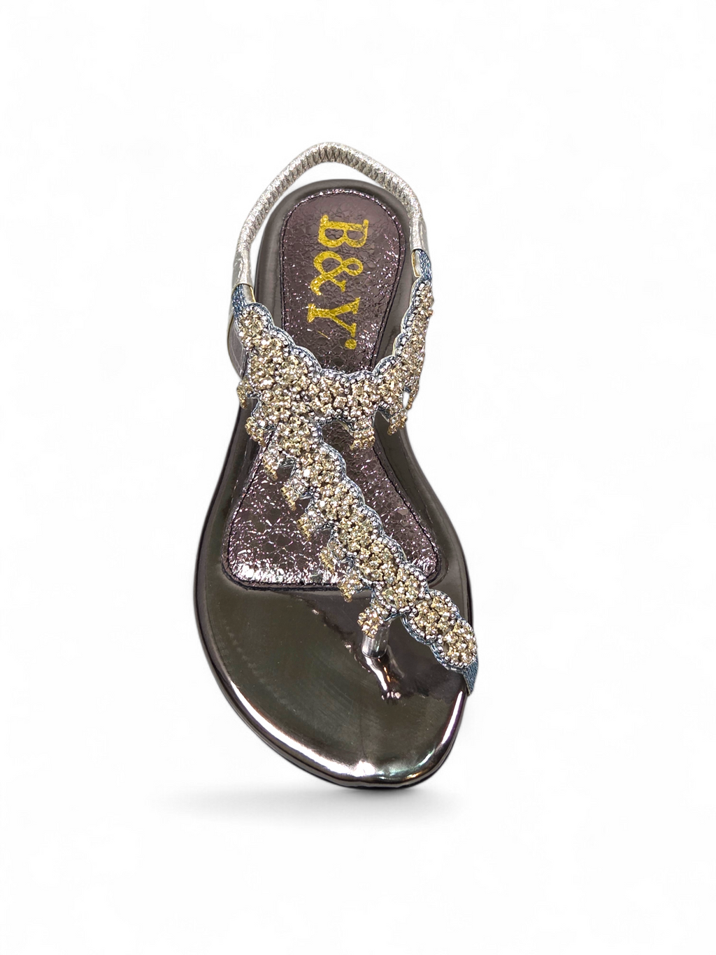 Sandália 9139 Prata Sem Salto