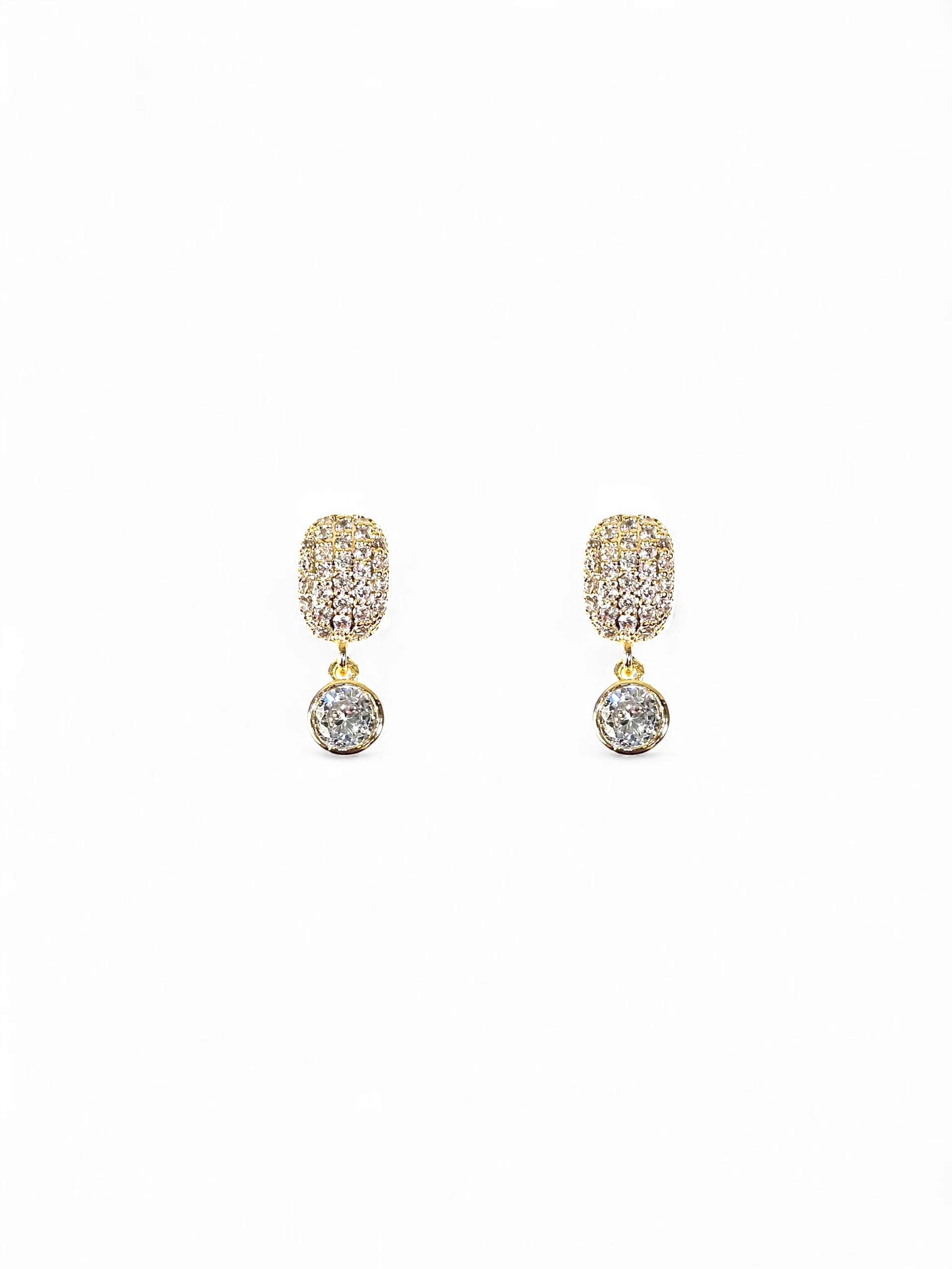 Brinco Zirconia Dourado 020