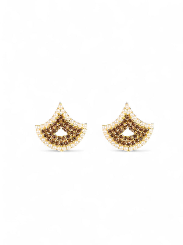 Brinco Cristal Dourado 075