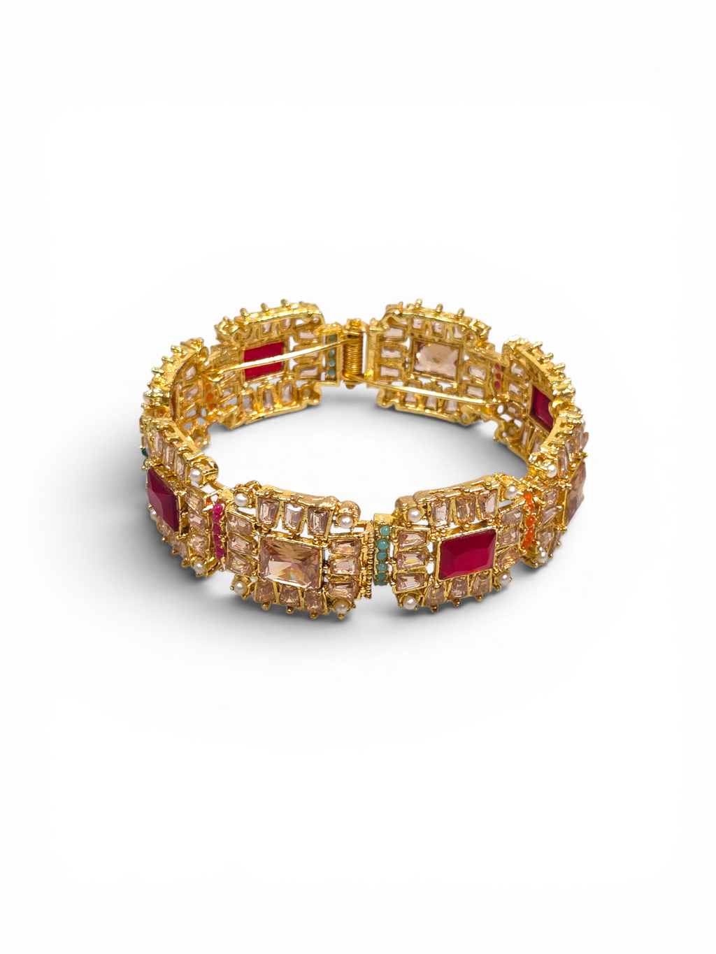 Bracelete Folheado Semi Joia Dourado #2020