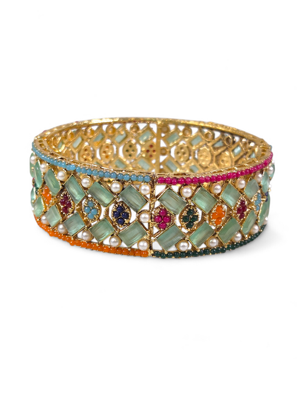 Bracelete Folheado Semi Joia Dourada #1036