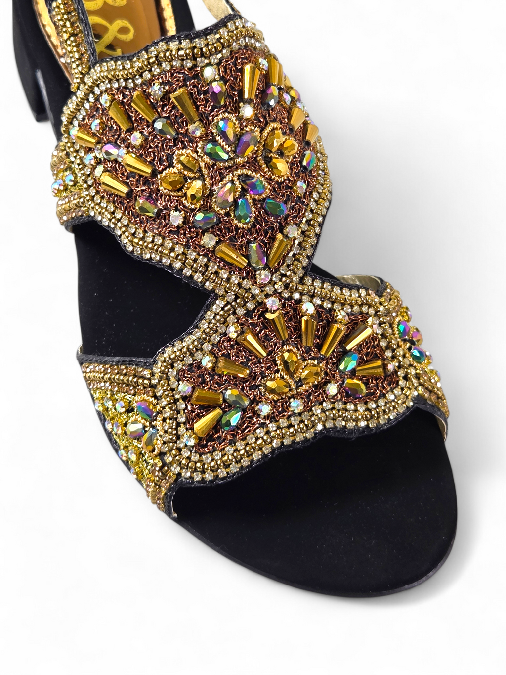 Sandália 9633 Preto Salto Bloco