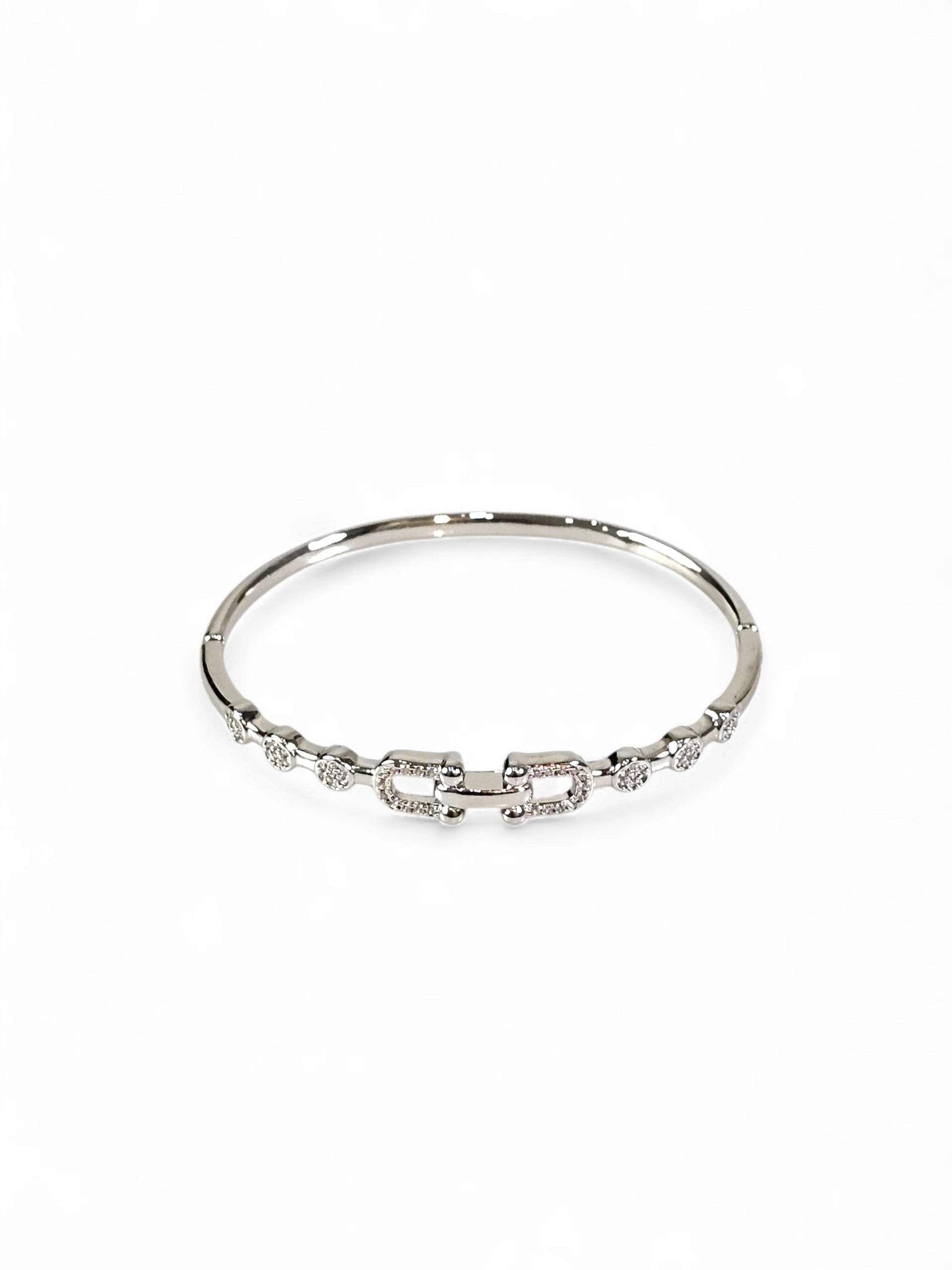 Pulseira Cristal Zirconia Prata 012