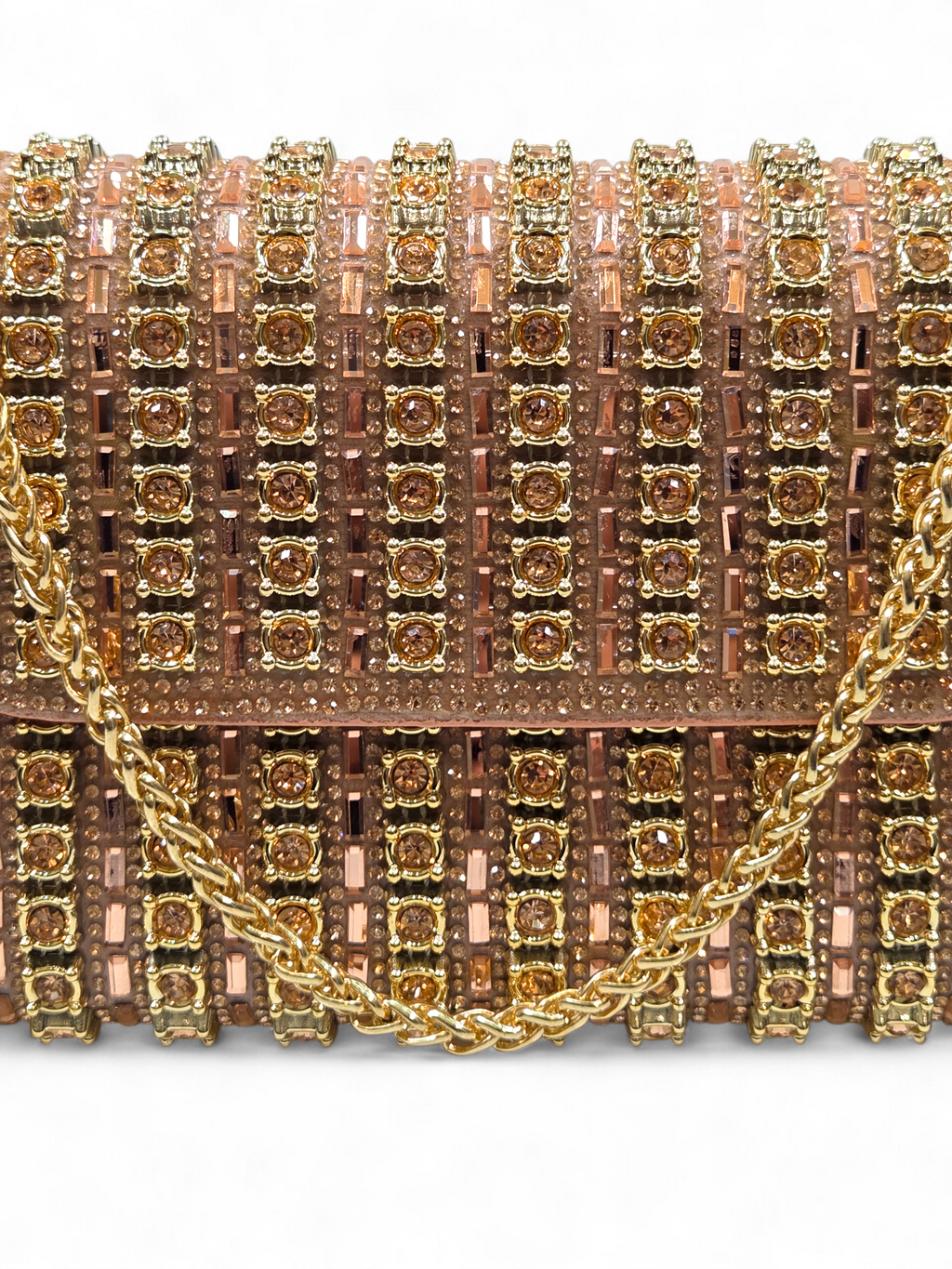 Bolsa Clutch Cristal Champagne 1063