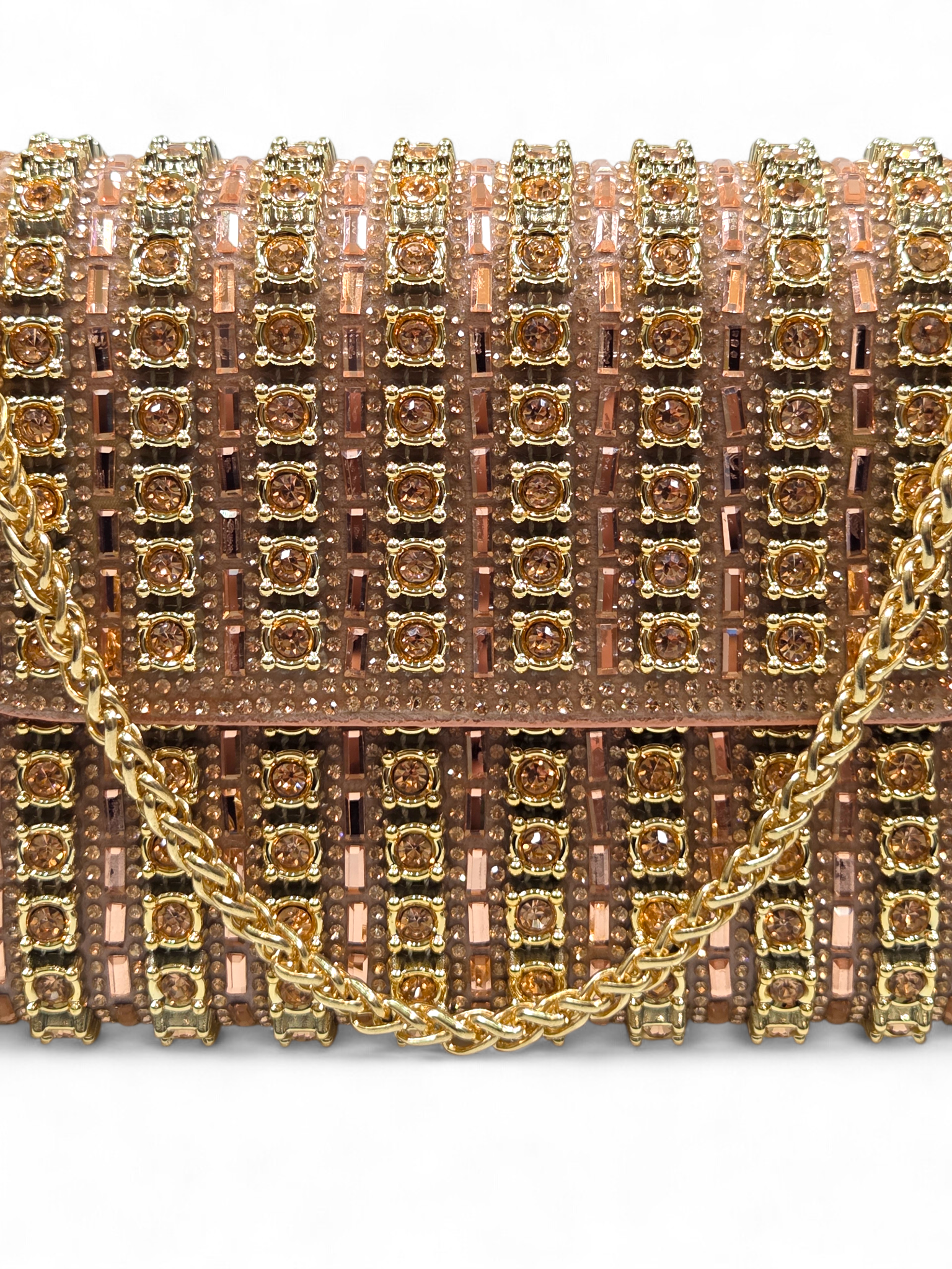 Bolsa Clutch Cristal Champagne 1063