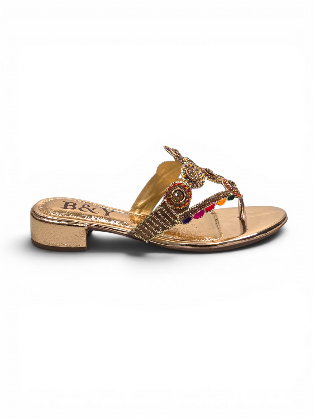 Chinelo 9319 Bronze Salto Bloco 3 cm