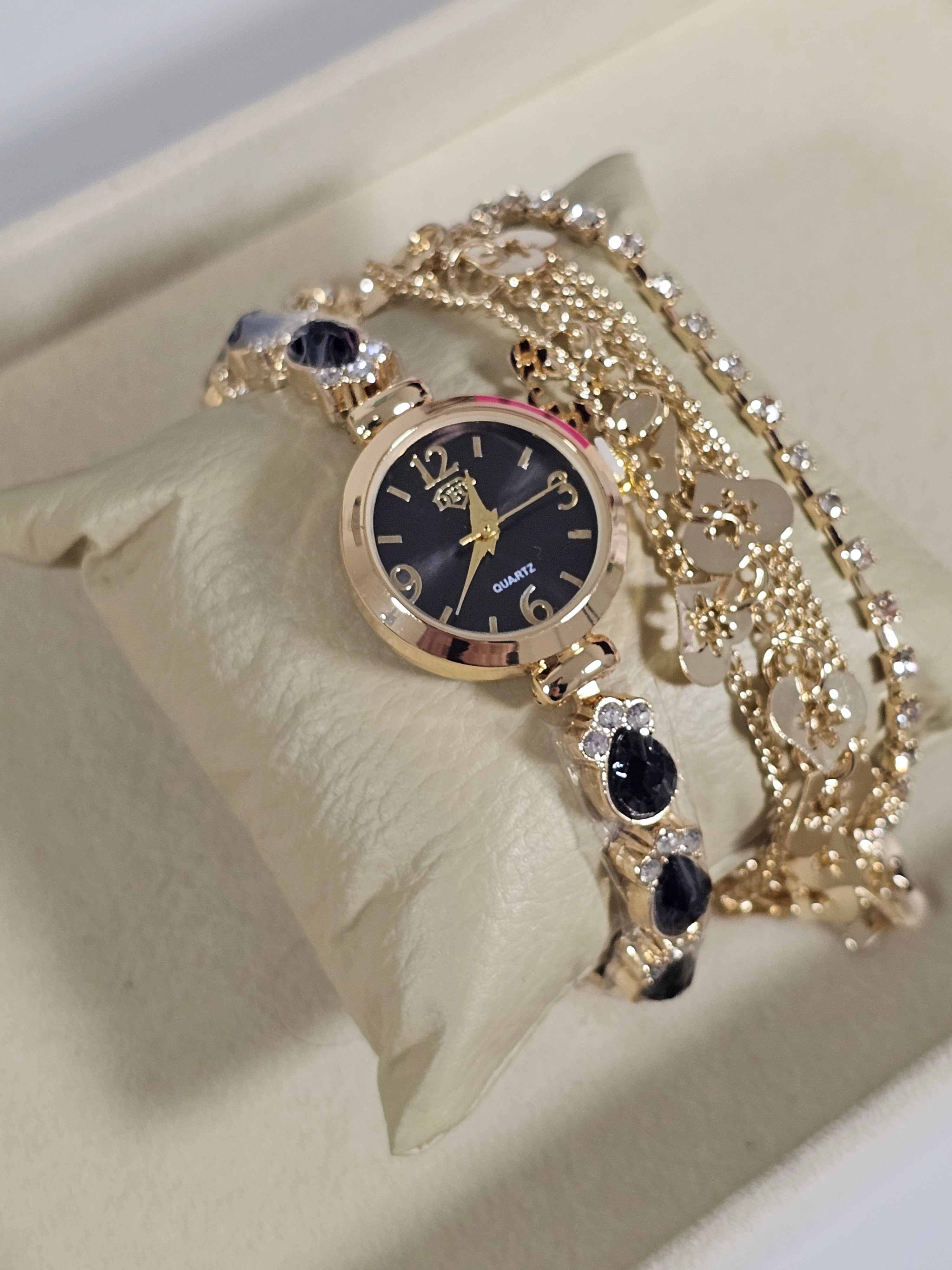 Relógio Prova d’Água com Pulseira Folheada 020