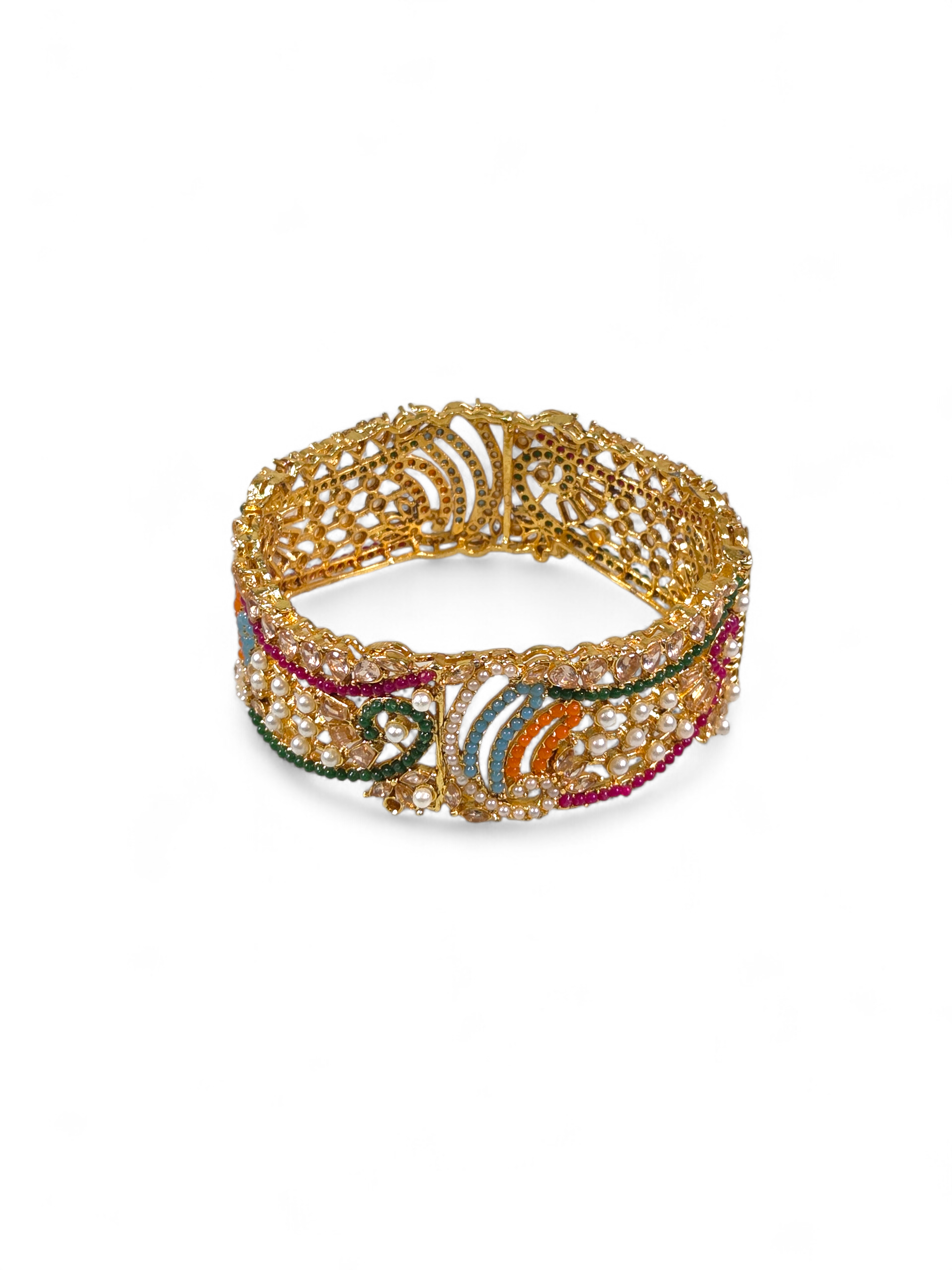 Bracelete Folheado Semi Joia Dourado #1018