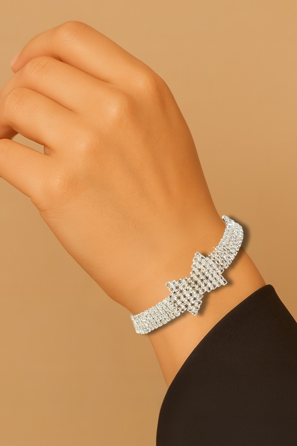 Pulseira Cristal Prata 008