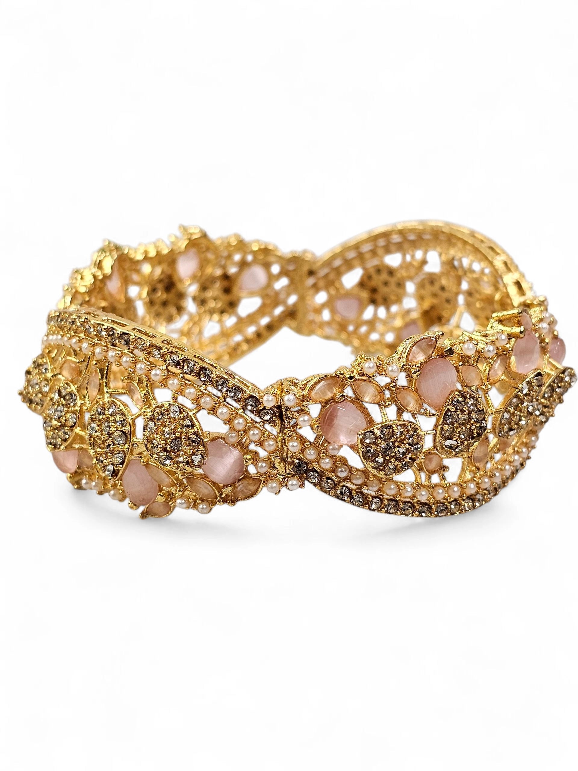 Bracelete Dourado Semi Joia 025