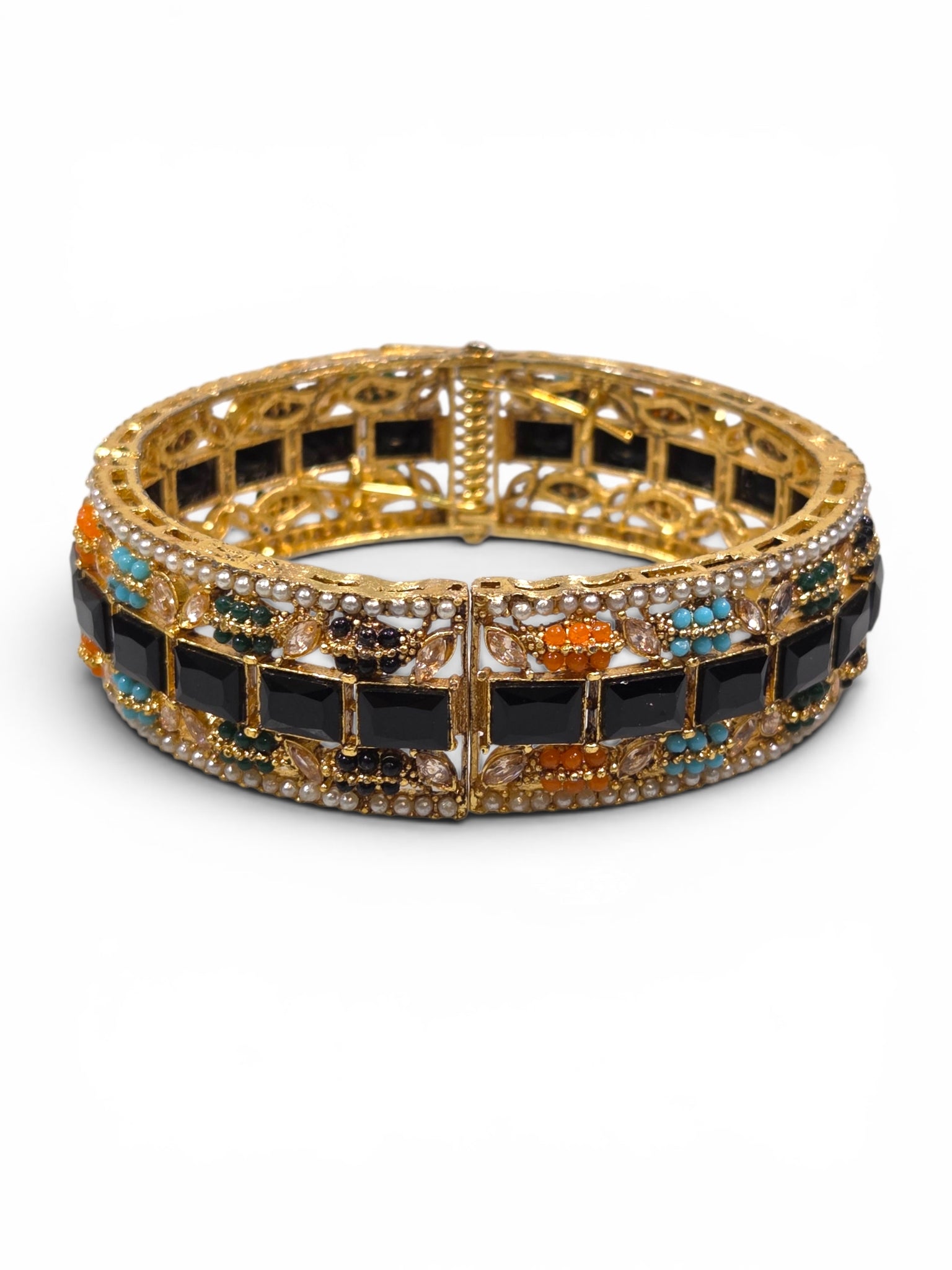Bracelete Folheado Semi Joia Dourada #1082