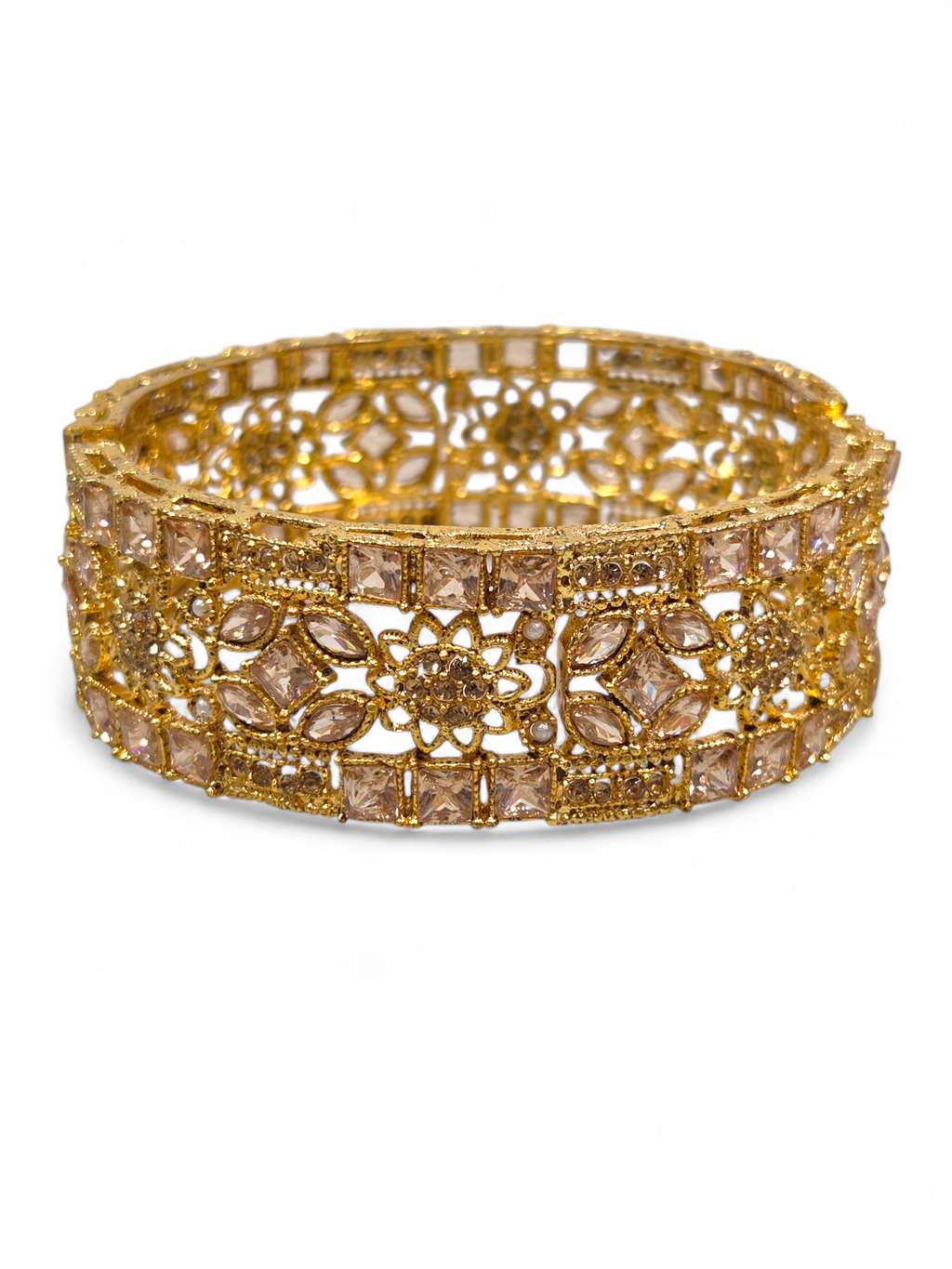 Bracelete Folheado Semi Joia Dourada #1047