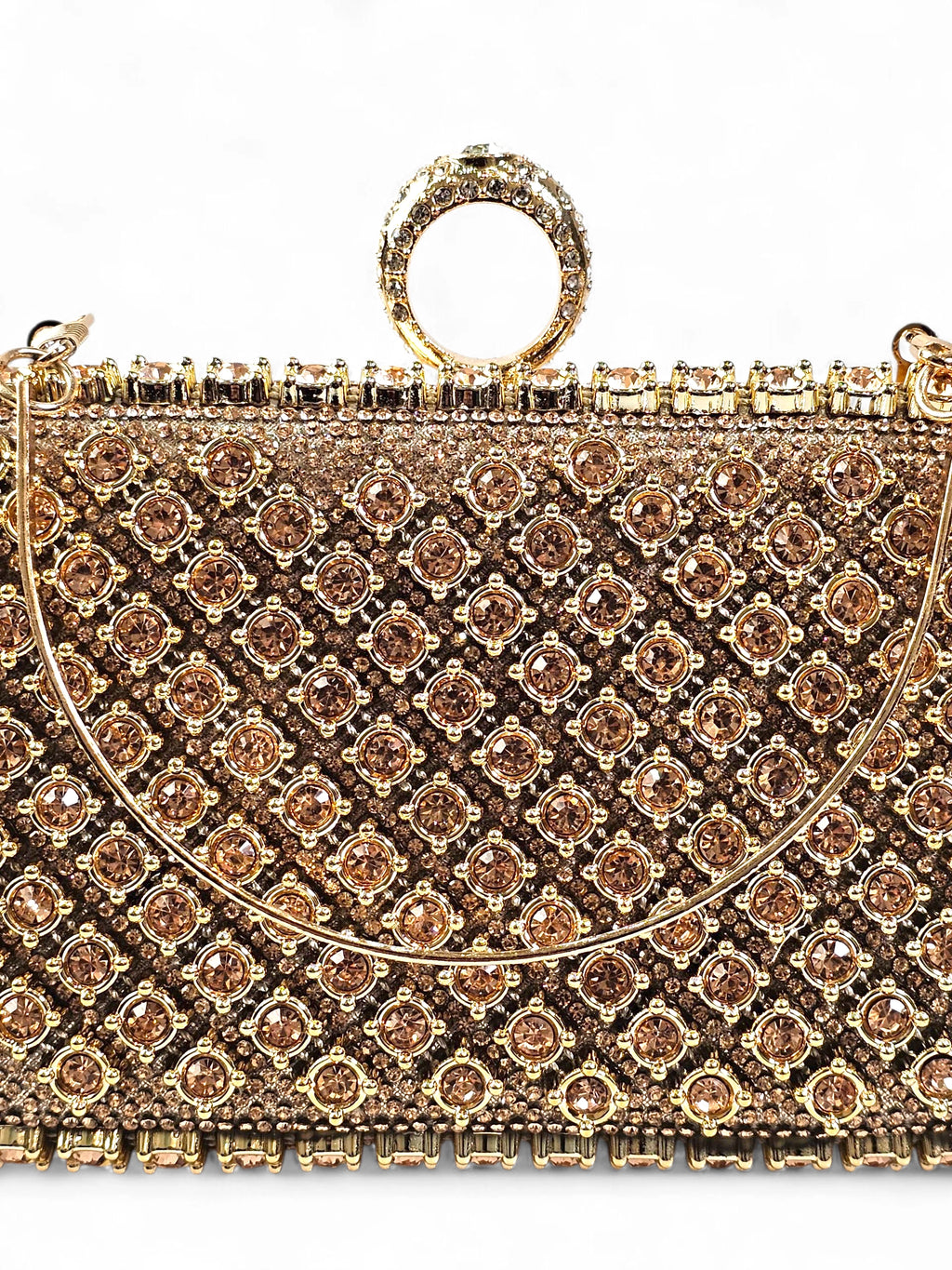 Bolsa Clutch Cristal Champagne 030