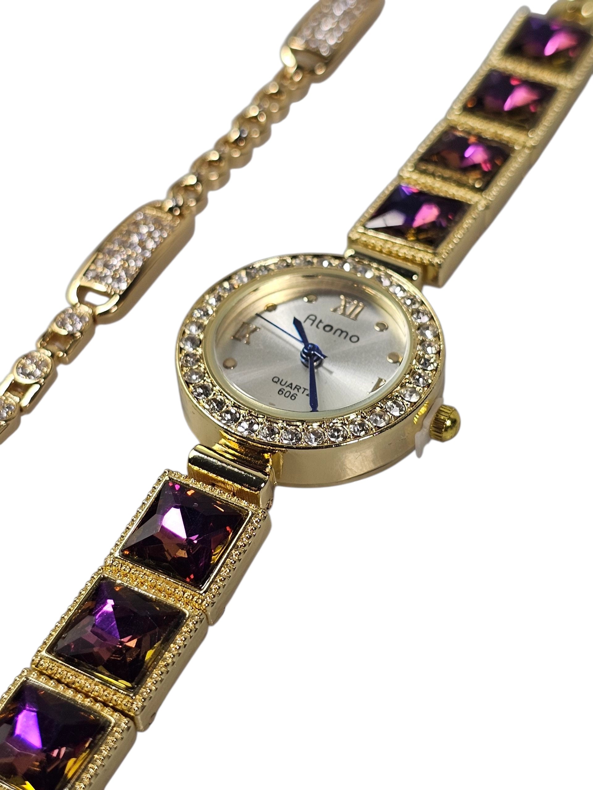 Relógio Prova d’Água com Pulseira Folheada Ouro 055