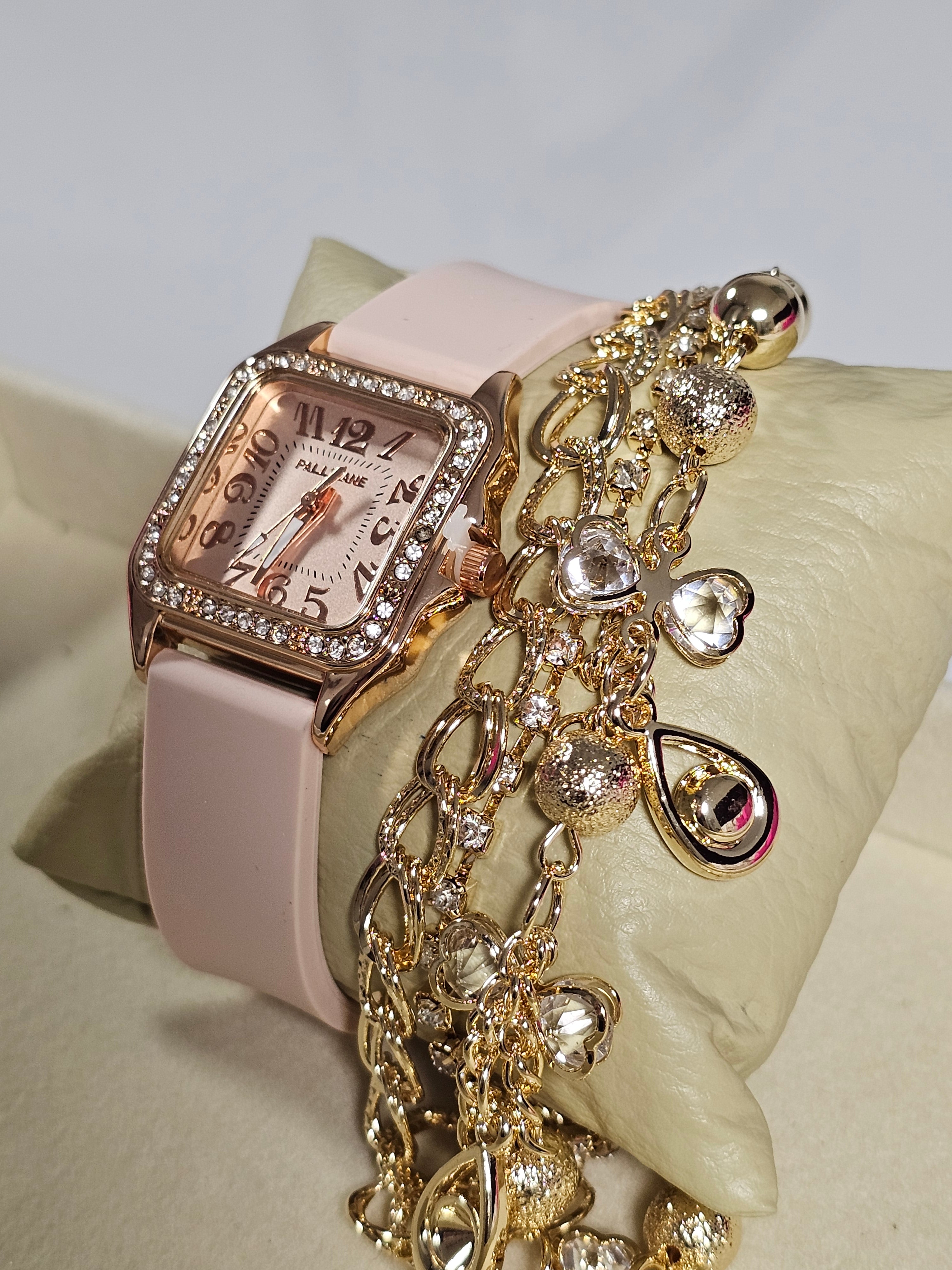 Relógio Prova d’Água com Pulseira Folheada 017