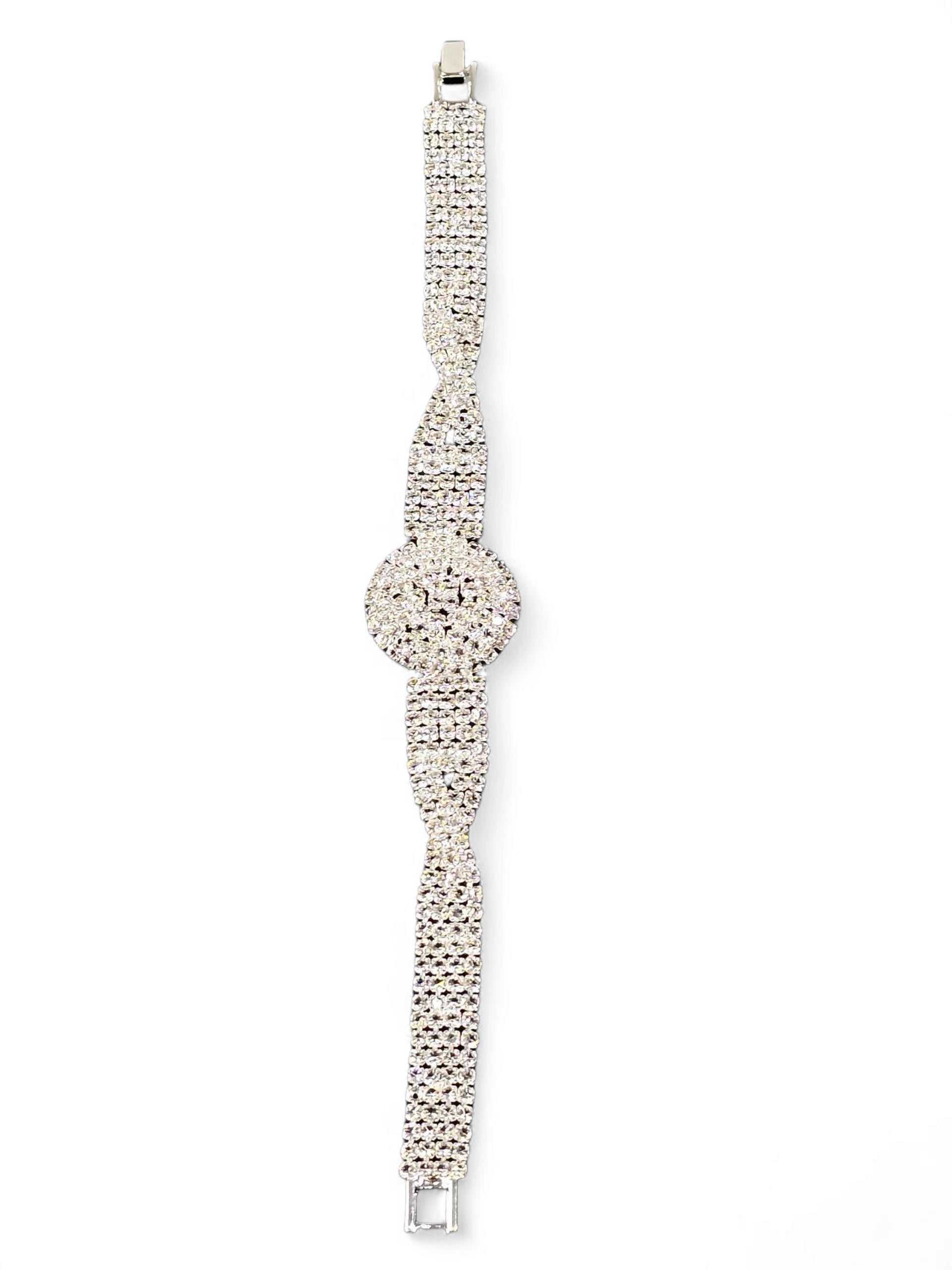 Pulseira Cristal Prata 004