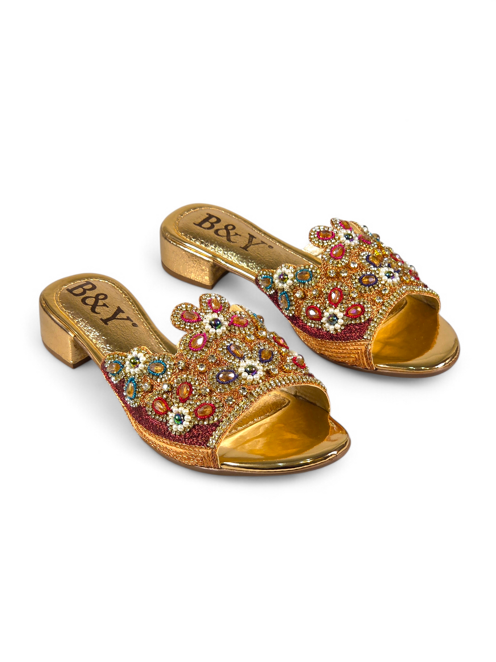 Tamanco 9209 Bronze Salto Bloco