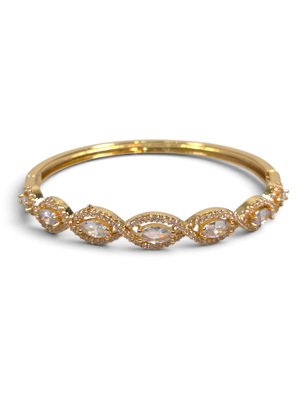 Pulseira Cristal Zirconia Dourado 2013