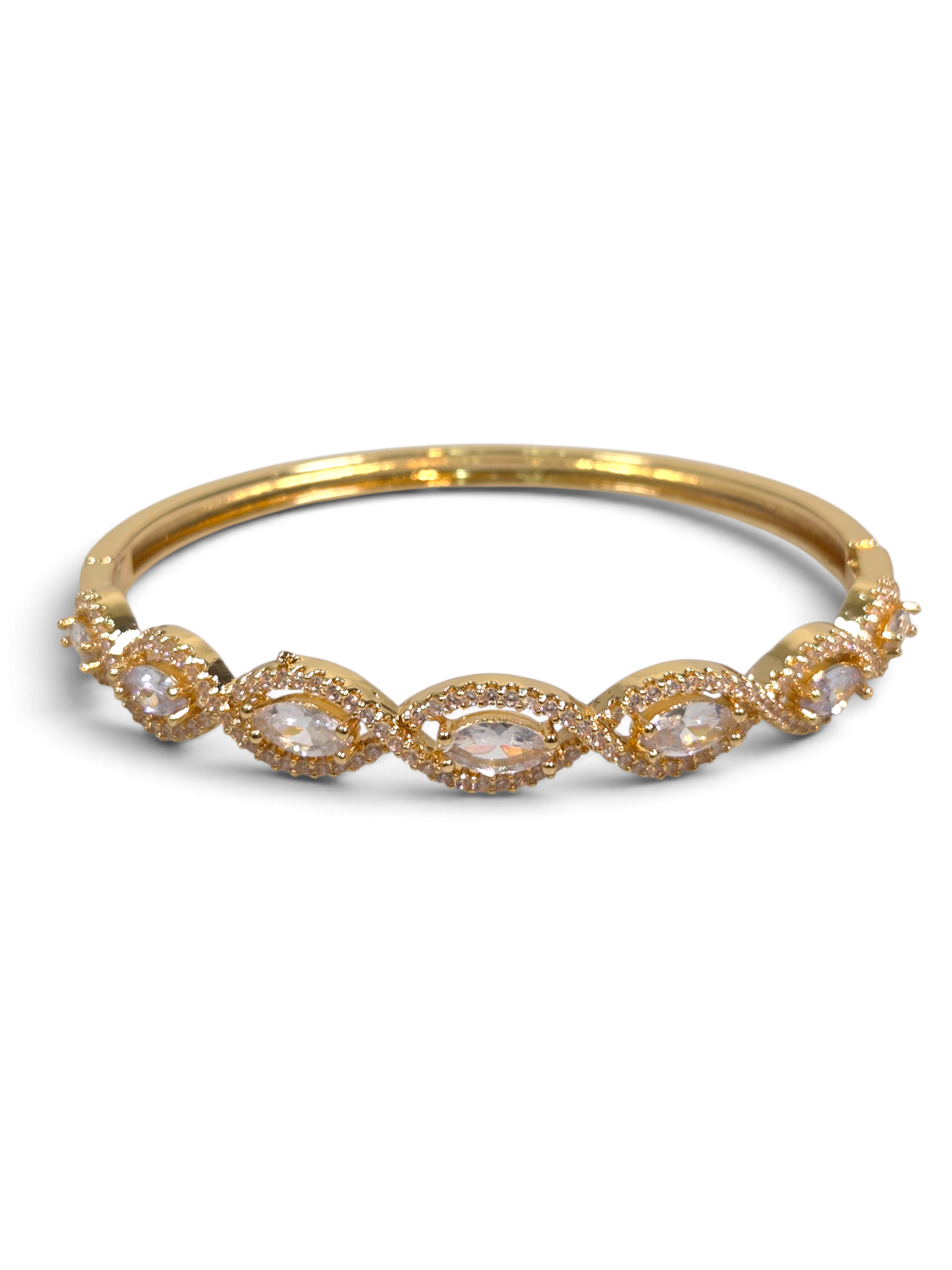 Pulseira Cristal Zirconia Dourado 2013