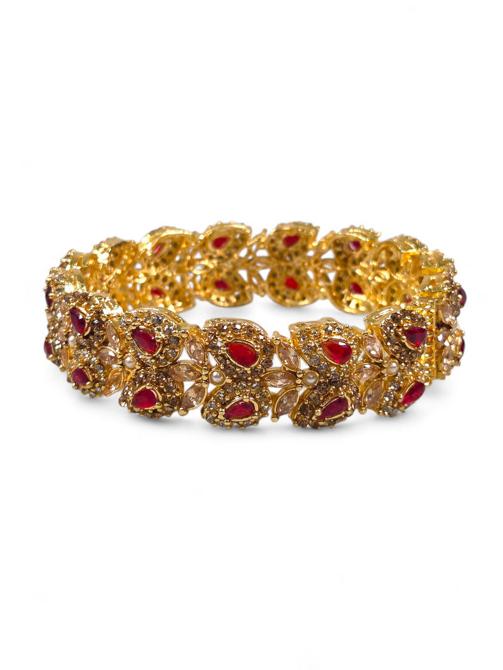 Bracelete Folheado Semi Joia Dourado #1006