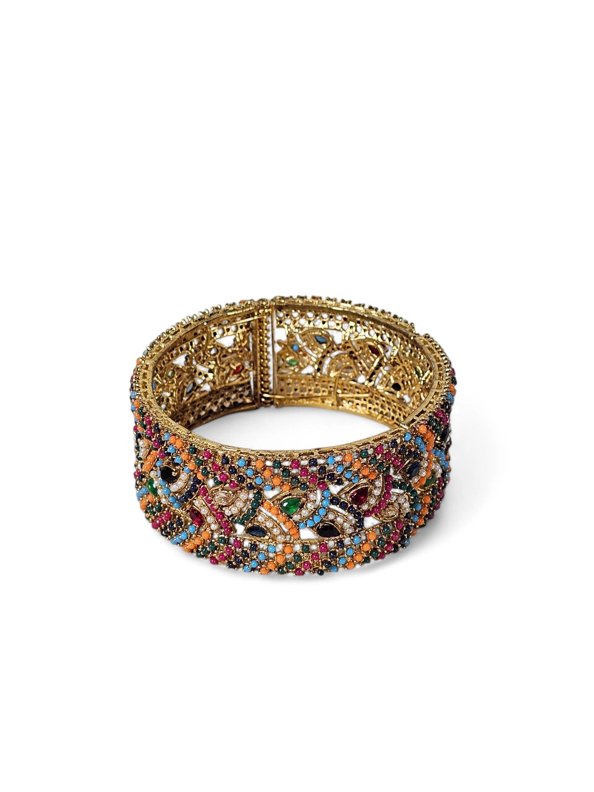 Bracelete Dourado Semi Joia 013