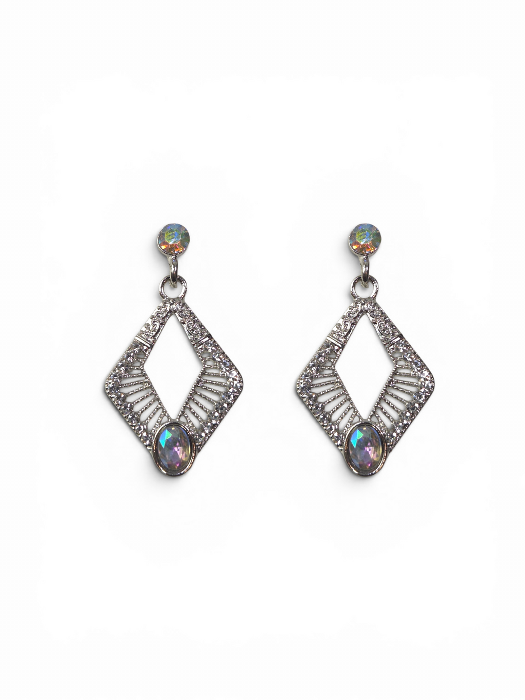 Brinco Cristal Zirconia Prata #2047