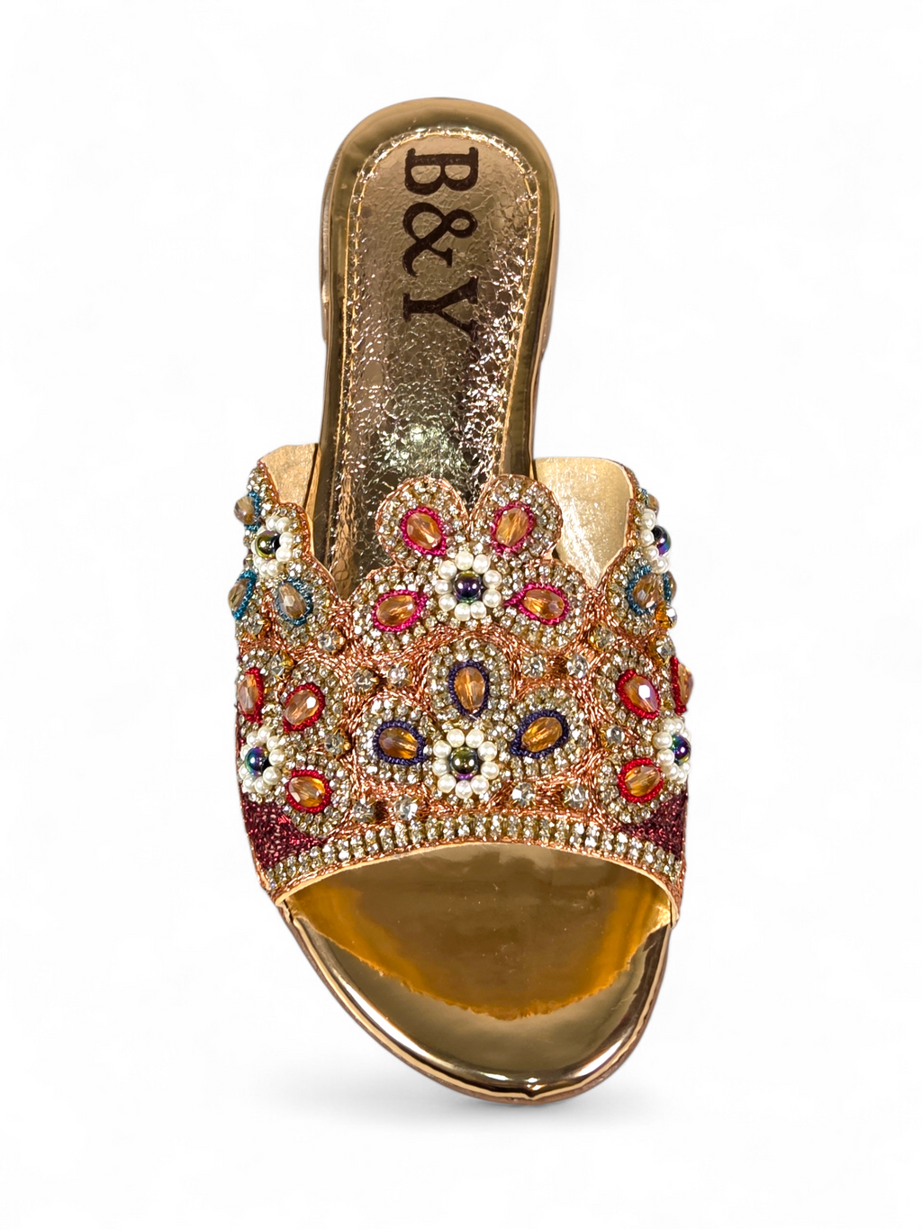 Tamanco 9209 Bronze Salto Bloco