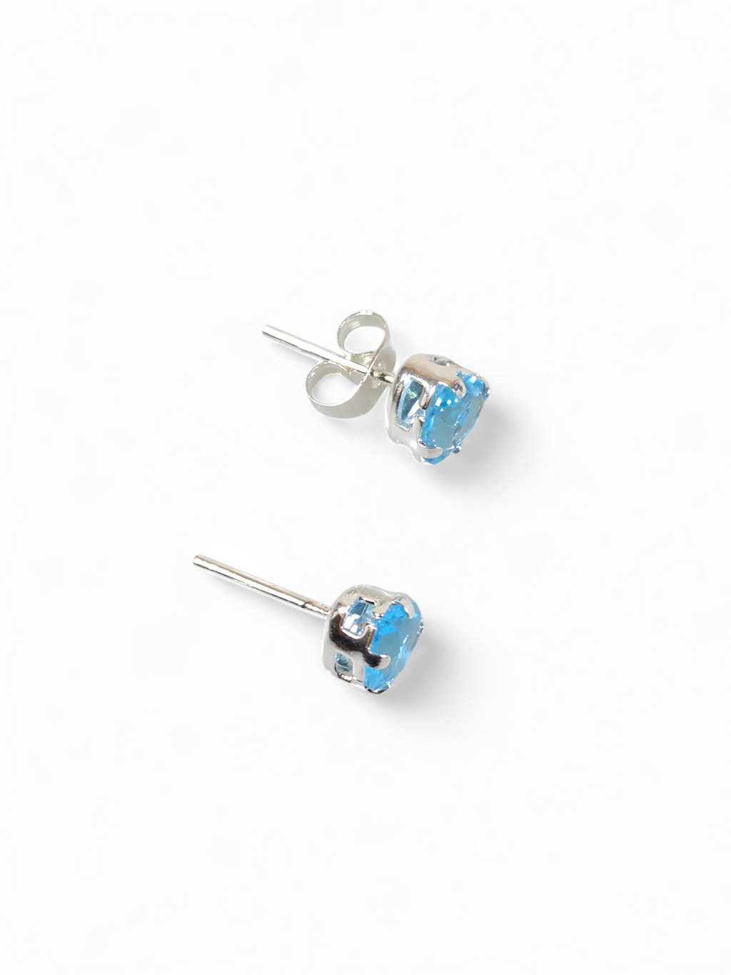 Conjunto em Prata 925 com Cristal de Zircônia Azul 1002