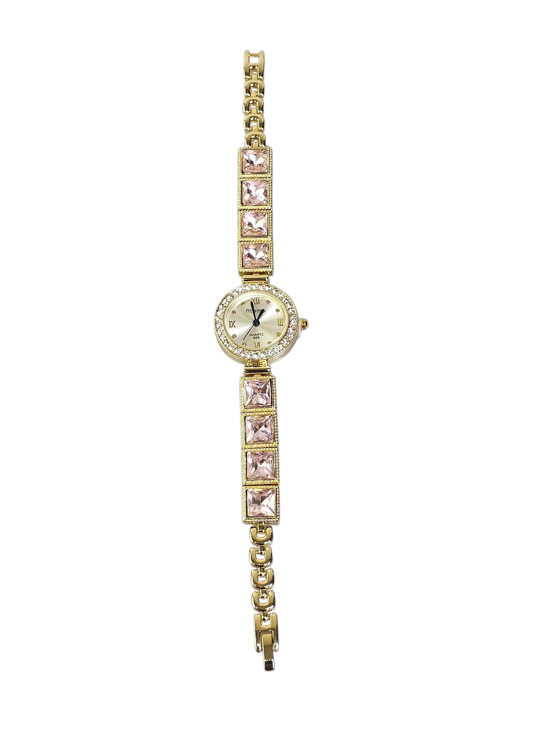 Relógio Prova d’Água com Pulseira Folheada 039