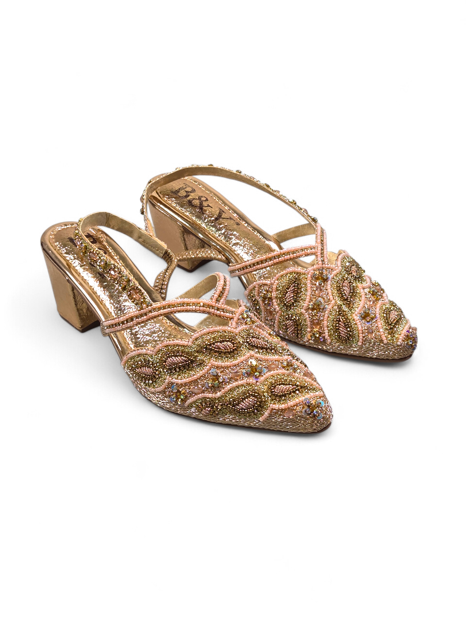 Mule 9839 Bronze Salto Médio