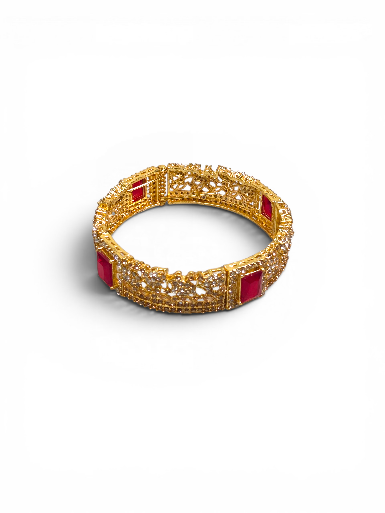 Bracelete Folheado Semi Joia Dourado #2002