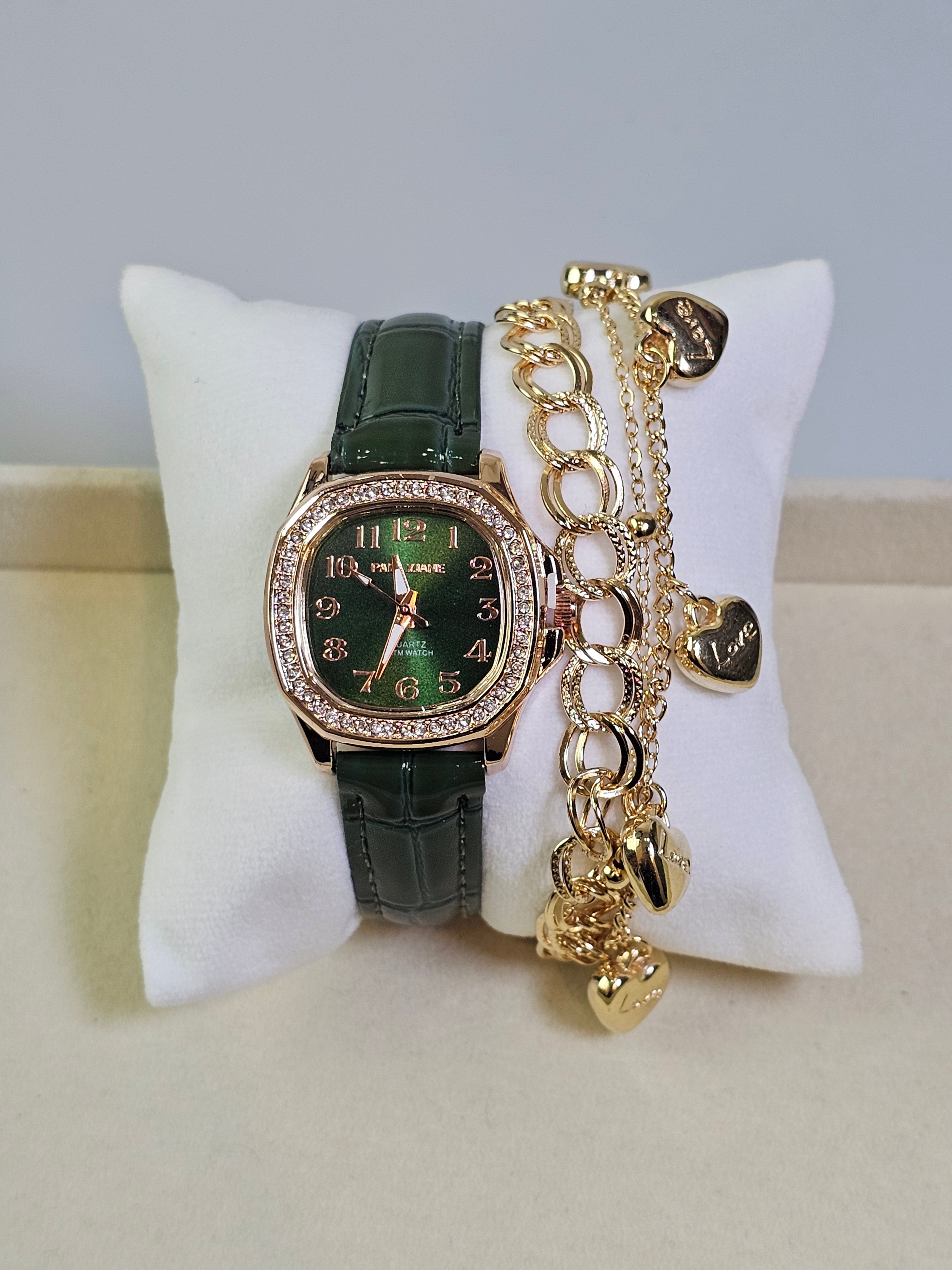 Relógio Prova d’Água com Pulseira Folheada 031