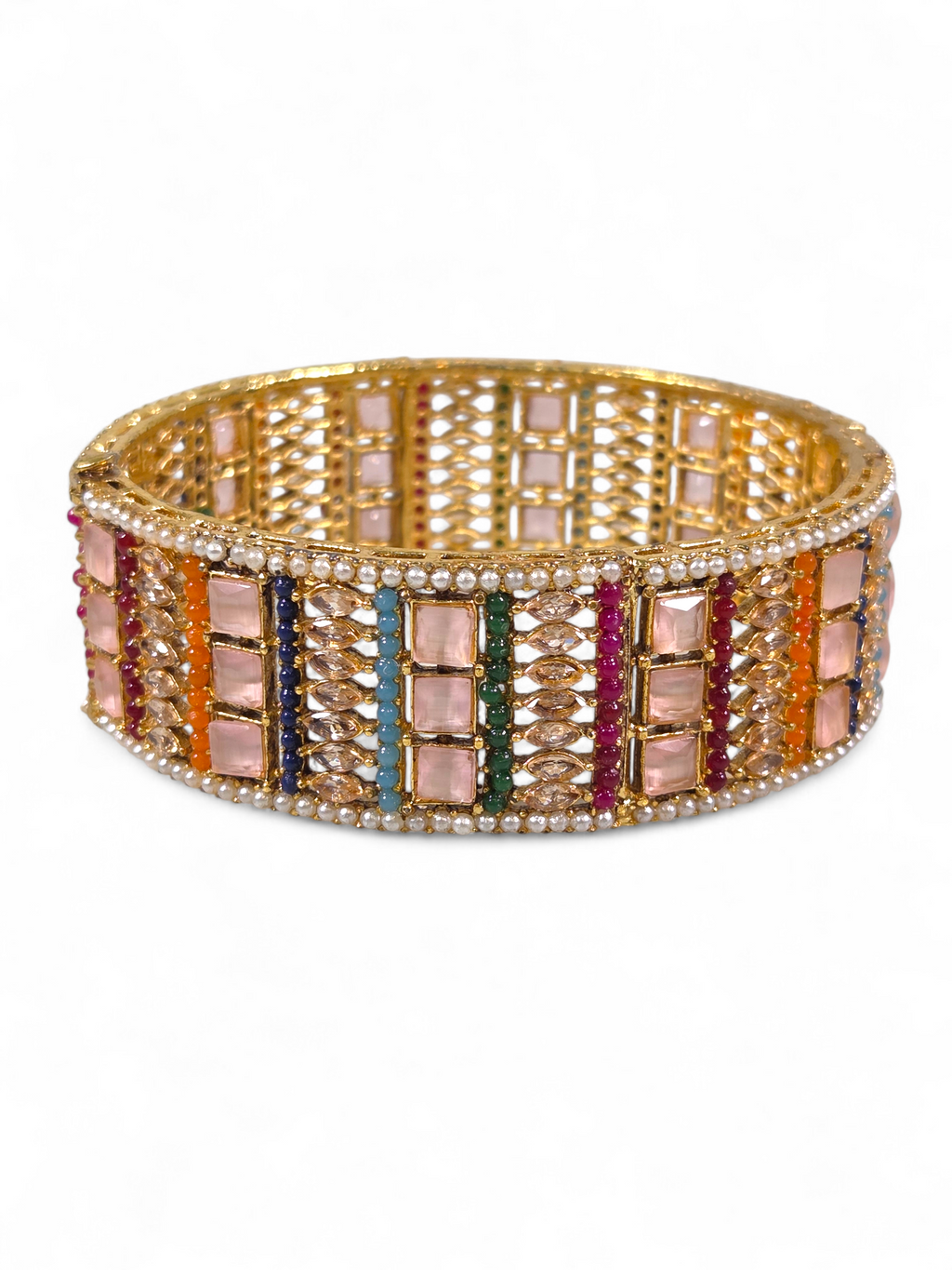 Bracelete Folheado Semi Joia Dourada #1037