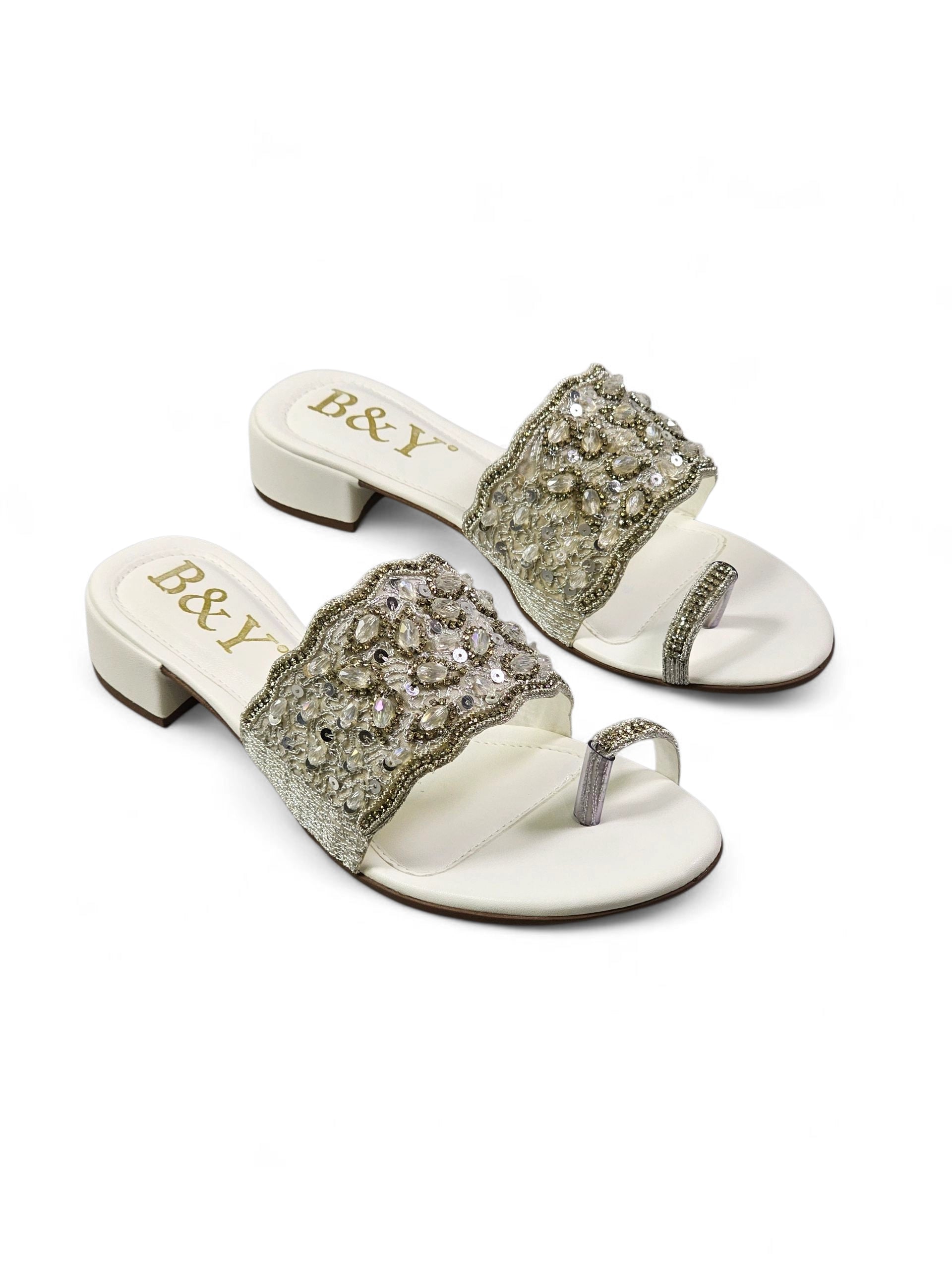 Tamanco 9430 Branco Salto Bloco