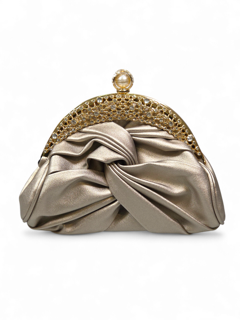 Bolsa Clutch Cristal Cinza 1076
