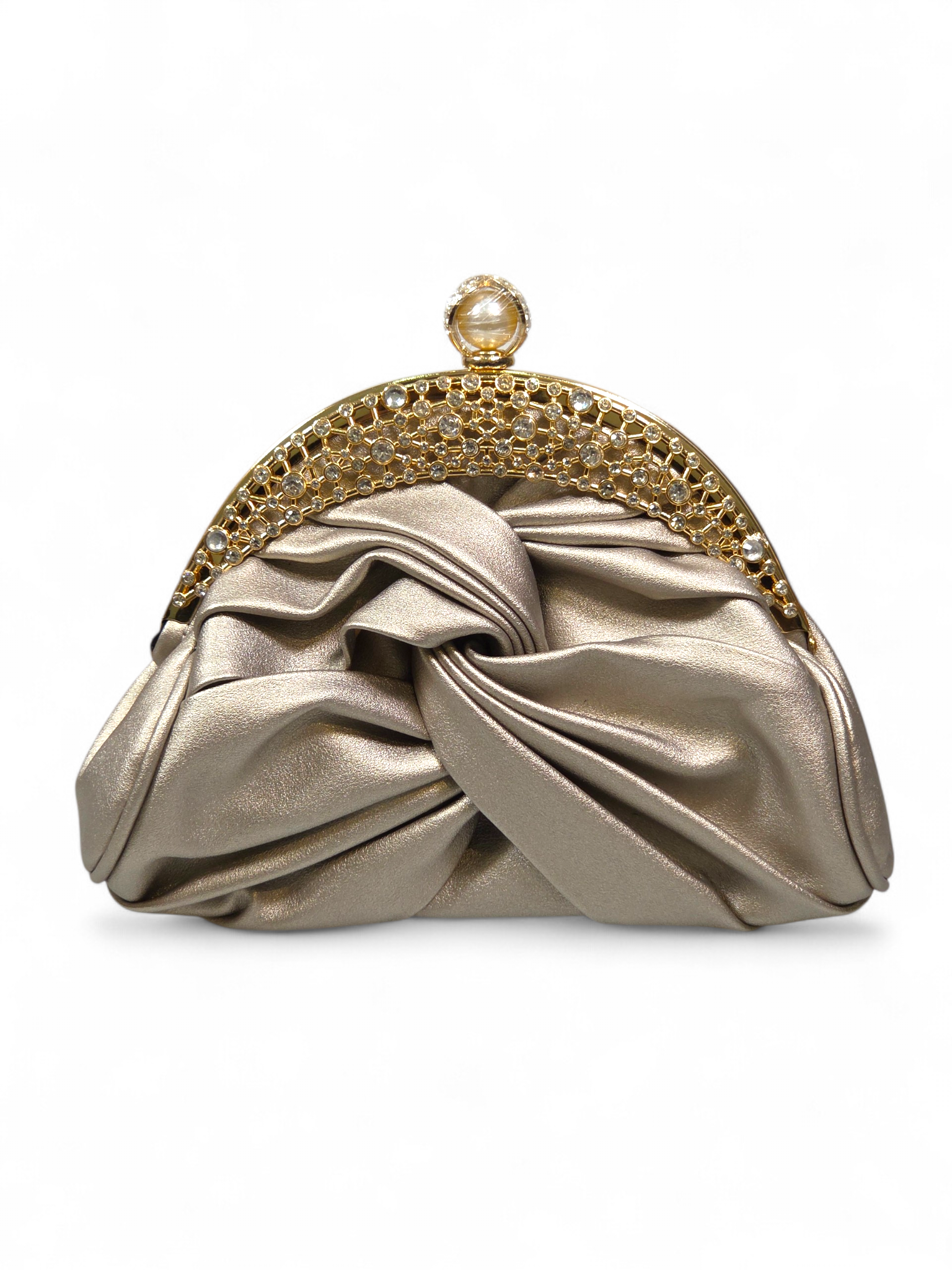 Bolsa Clutch Cristal Cinza 1076