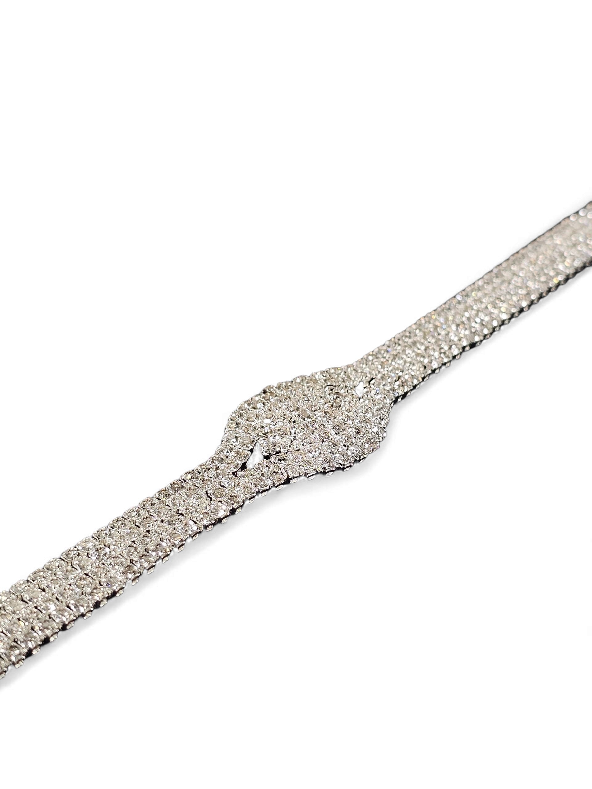 Pulseira Cristal Prata 009