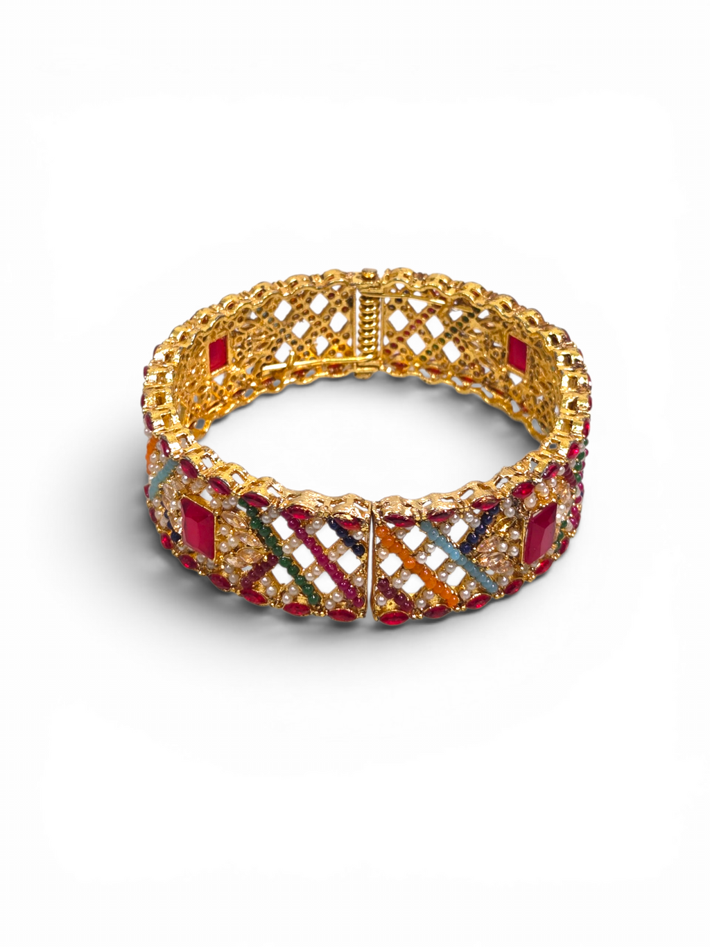 Bracelete Folheado Semi Joia Dourado #2026