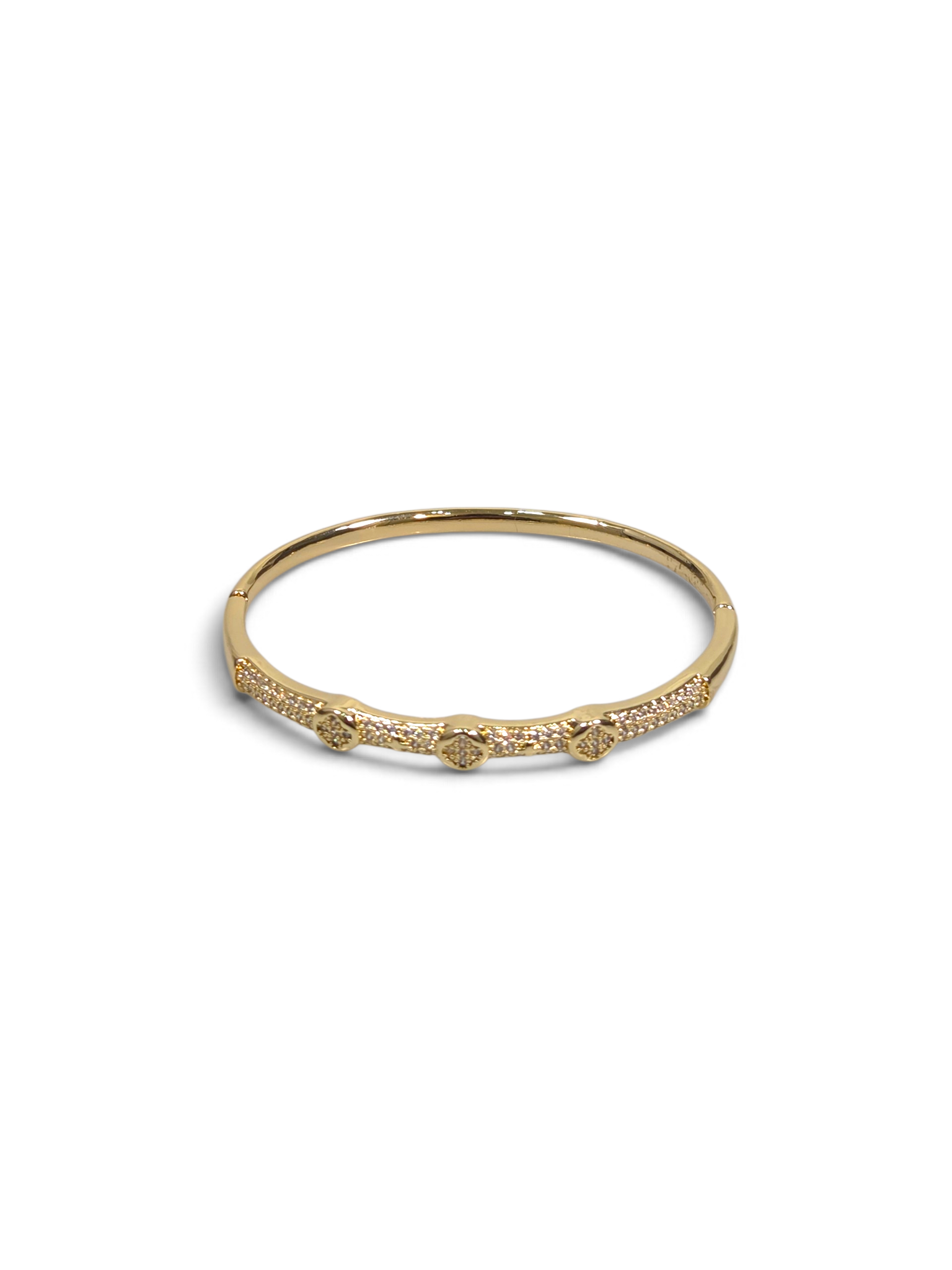 Pulseira Cristal Zirconia Dourado 2015