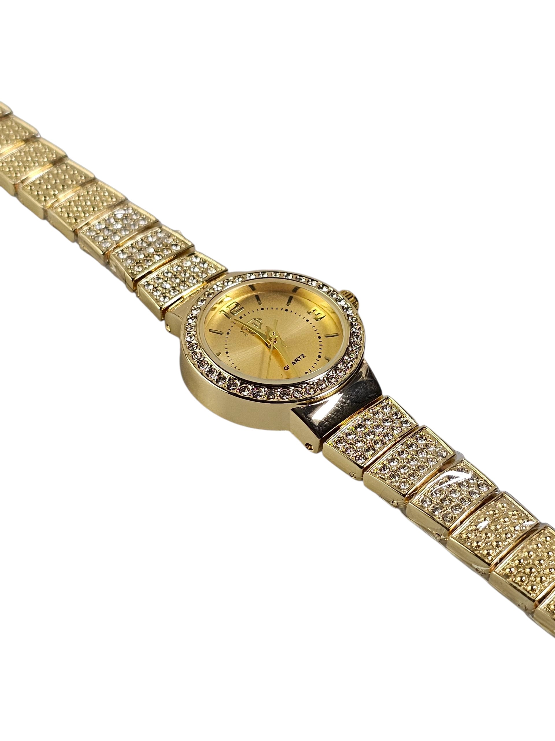 Relógio Prova d’Água com Pulseira Folheada 045