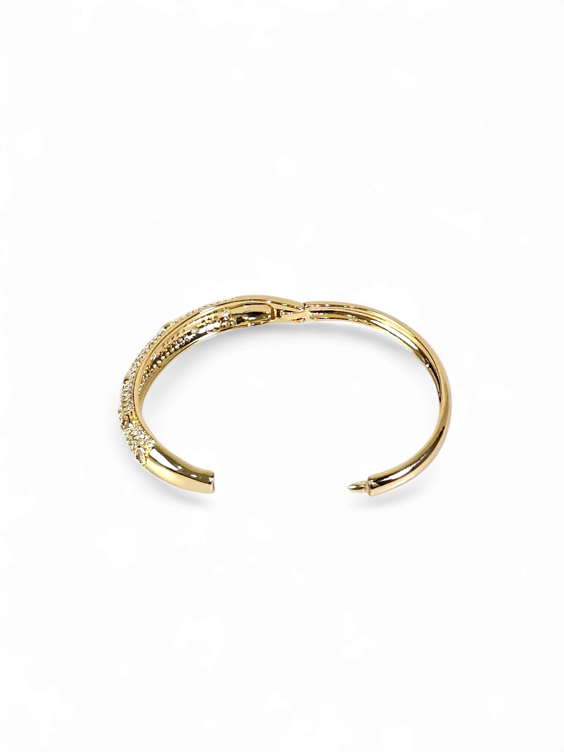 Pulseira Cristal Zirconia Dourada 009