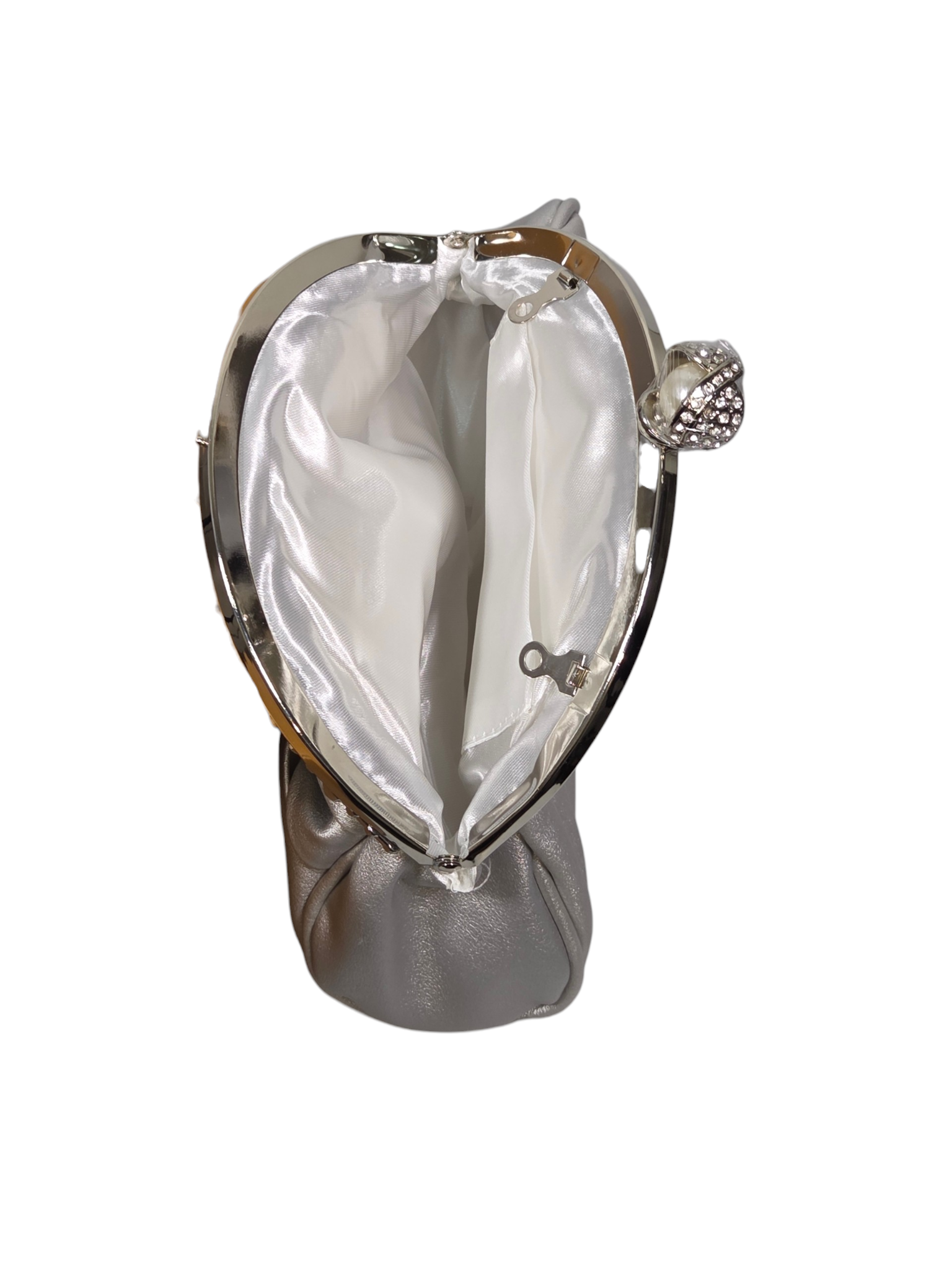Bolsa Clutch Cristal Prata 1073